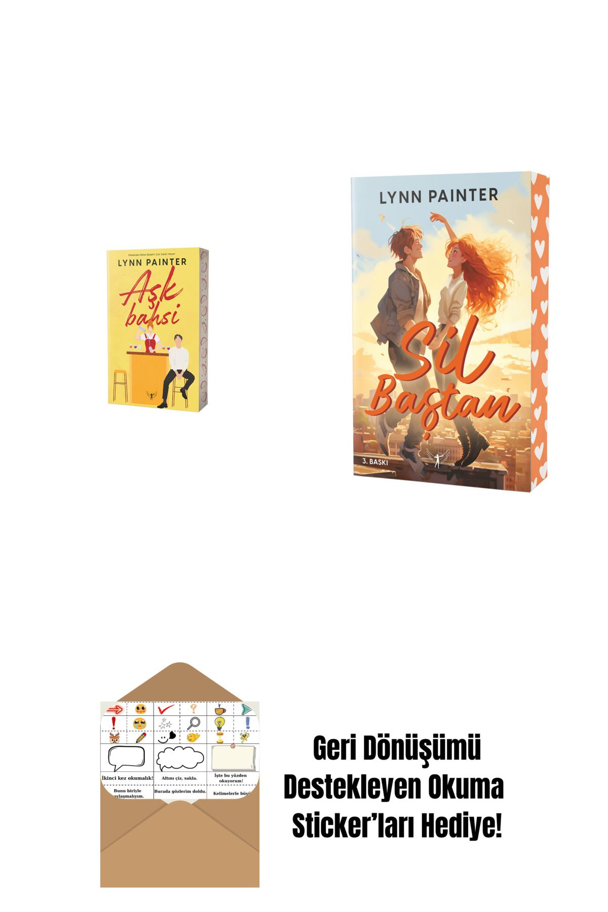 Artemis Yayınları Aşk Bahsi + Sil Baştan + Okuma Sticker'ları