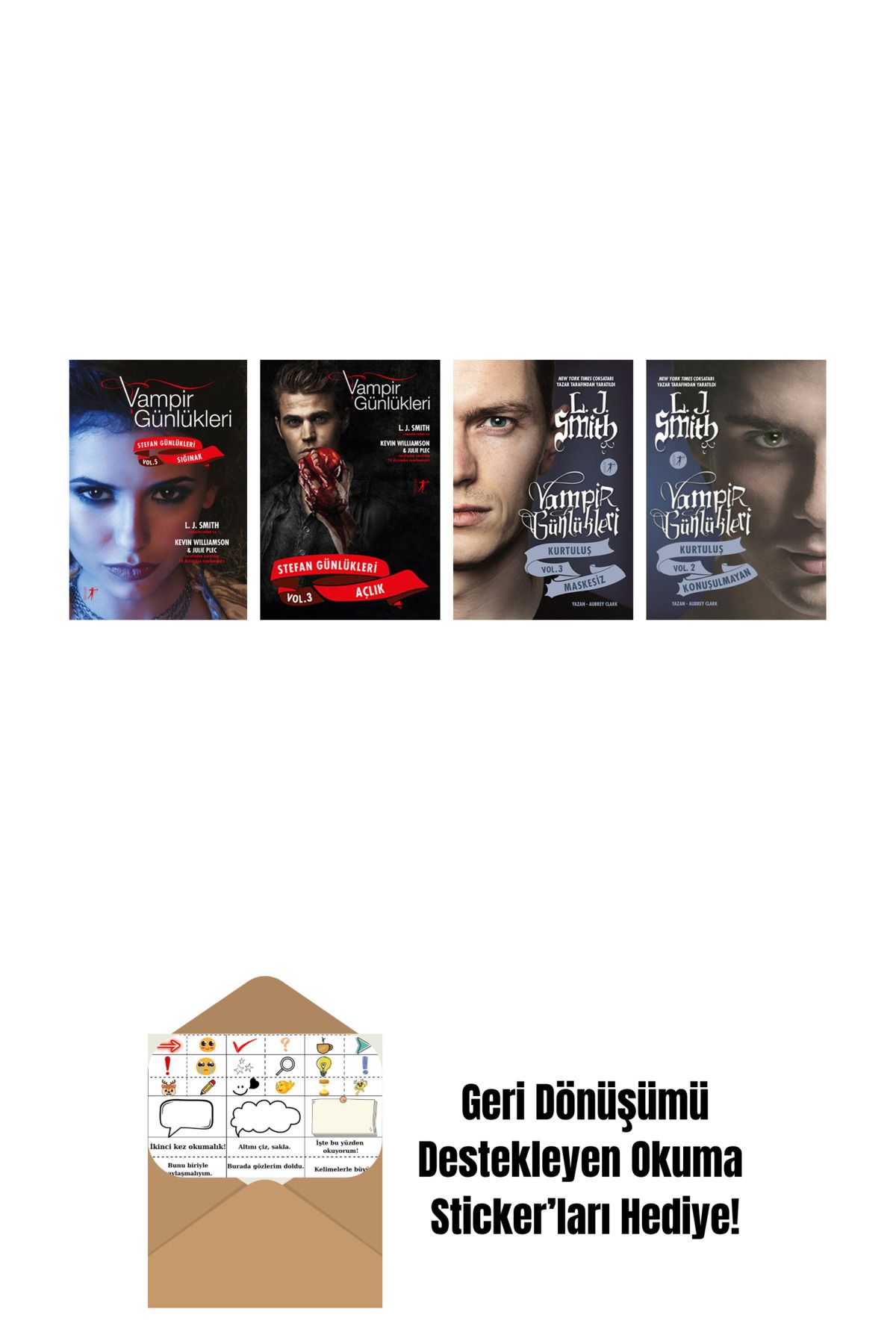Artemis Yayınları L. J. Smith 4 Kitap Set + Okuma Sticker'ları