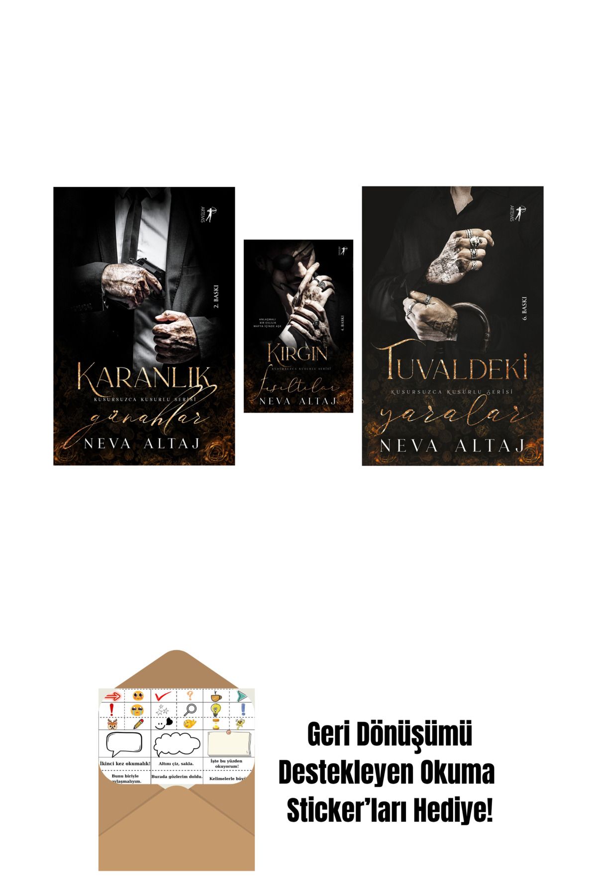Artemis Yayınları Neva Altaj 3 Kitap Set + Okuma Sticker'ları