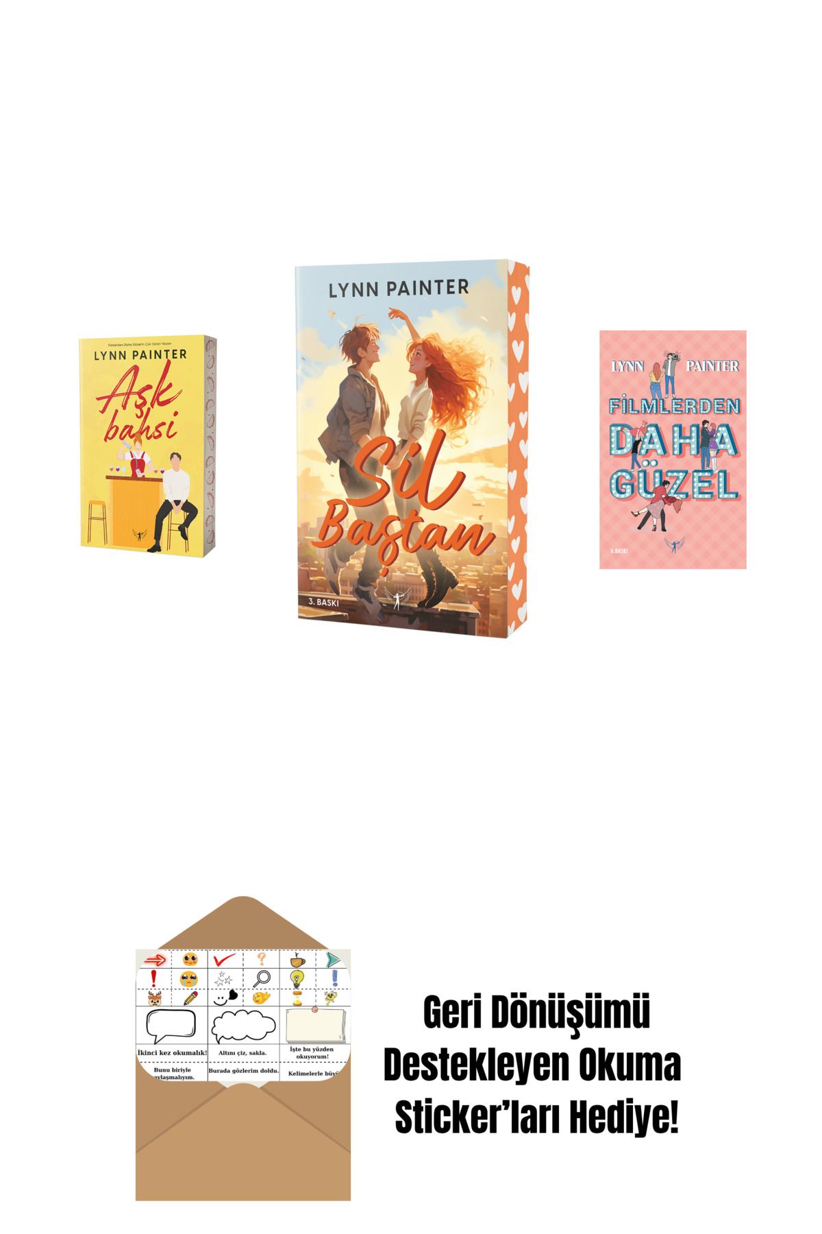 Artemis Yayınları Lynn Painter 3 Kitap Set + Okuma Sticker'ları