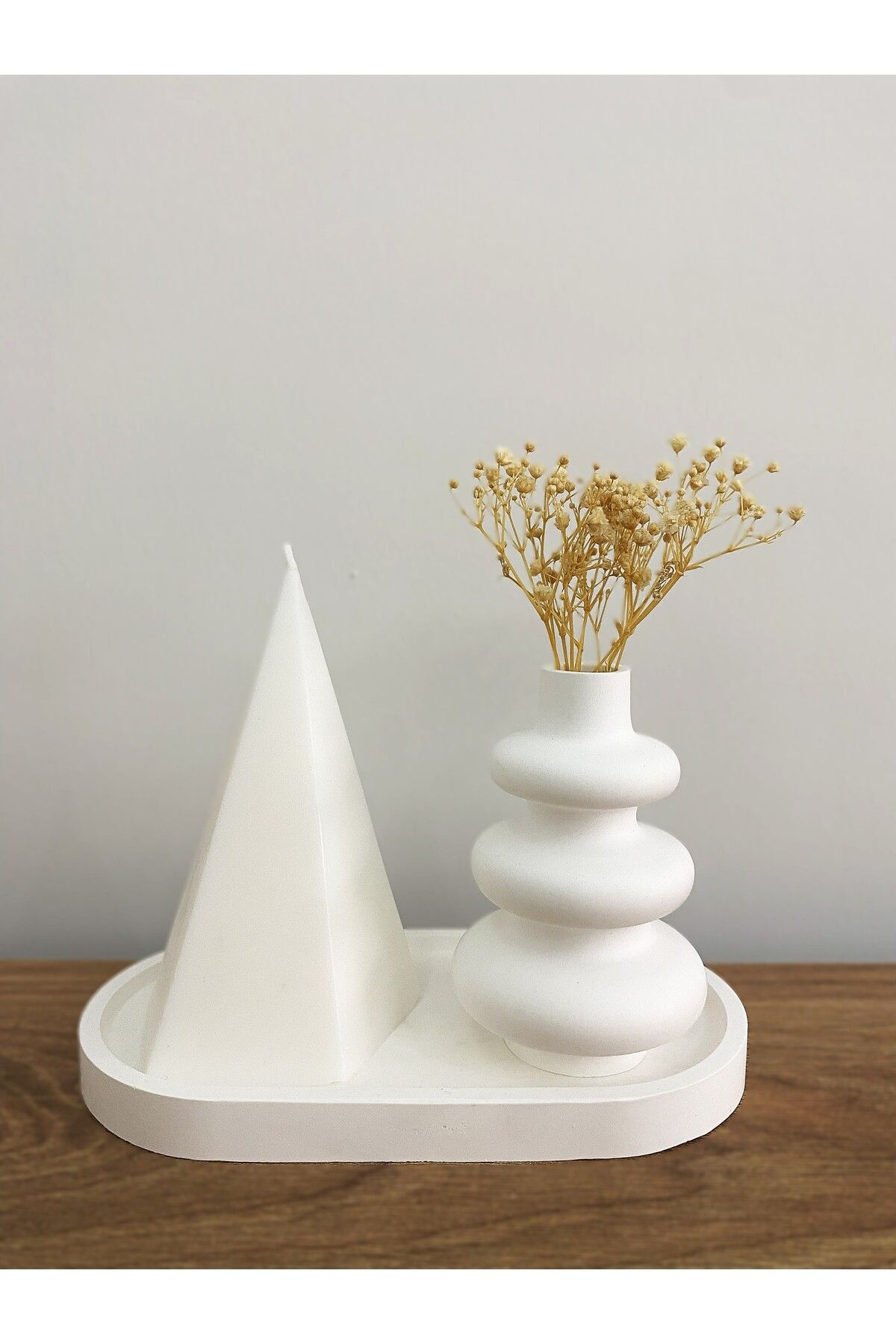 Nox Atelier Dekoratif Vazo Tabak & Konik Mum