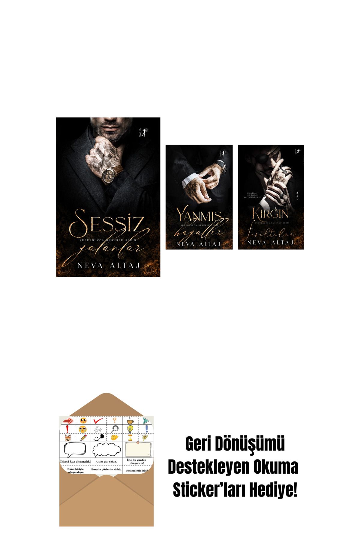 Artemis Yayınları Neva Altaj 3 Kitap Set + Okuma Sticker'ları