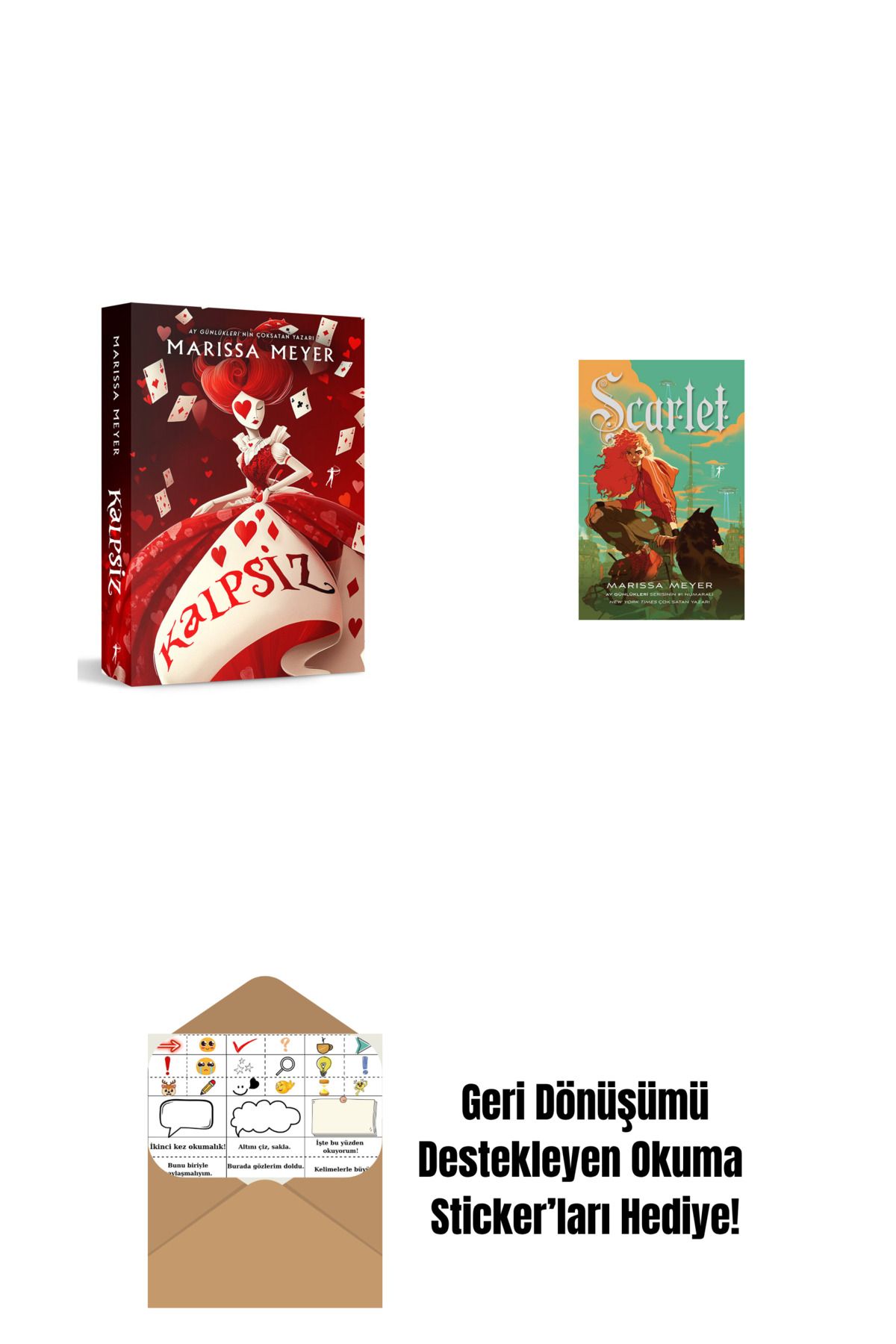 Artemis Yayınları Kalpsiz + Scarlet + Okuma Sticker'ları