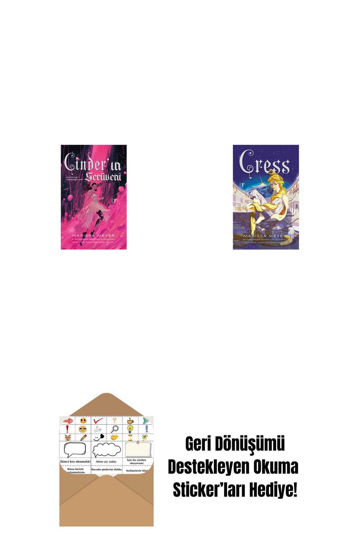 Artemis Yayınları Cinder’ın Serüveni + Cress + Okuma Sticker'ları