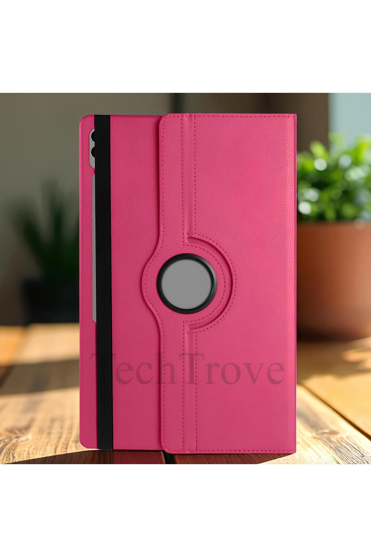 TechTrove Galaxy Tab S9 Ultra SM-X910 Kılıf 360 Dönebilen Standlı Pu Deri Kılıf