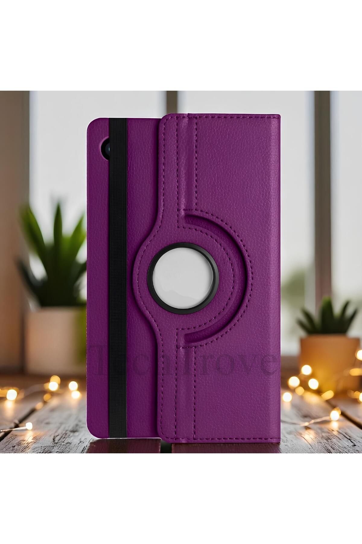 TechTrove Galaxy Tab A9 Kılıf 360 Dönebilen Standlı Pu Deri Kılıf