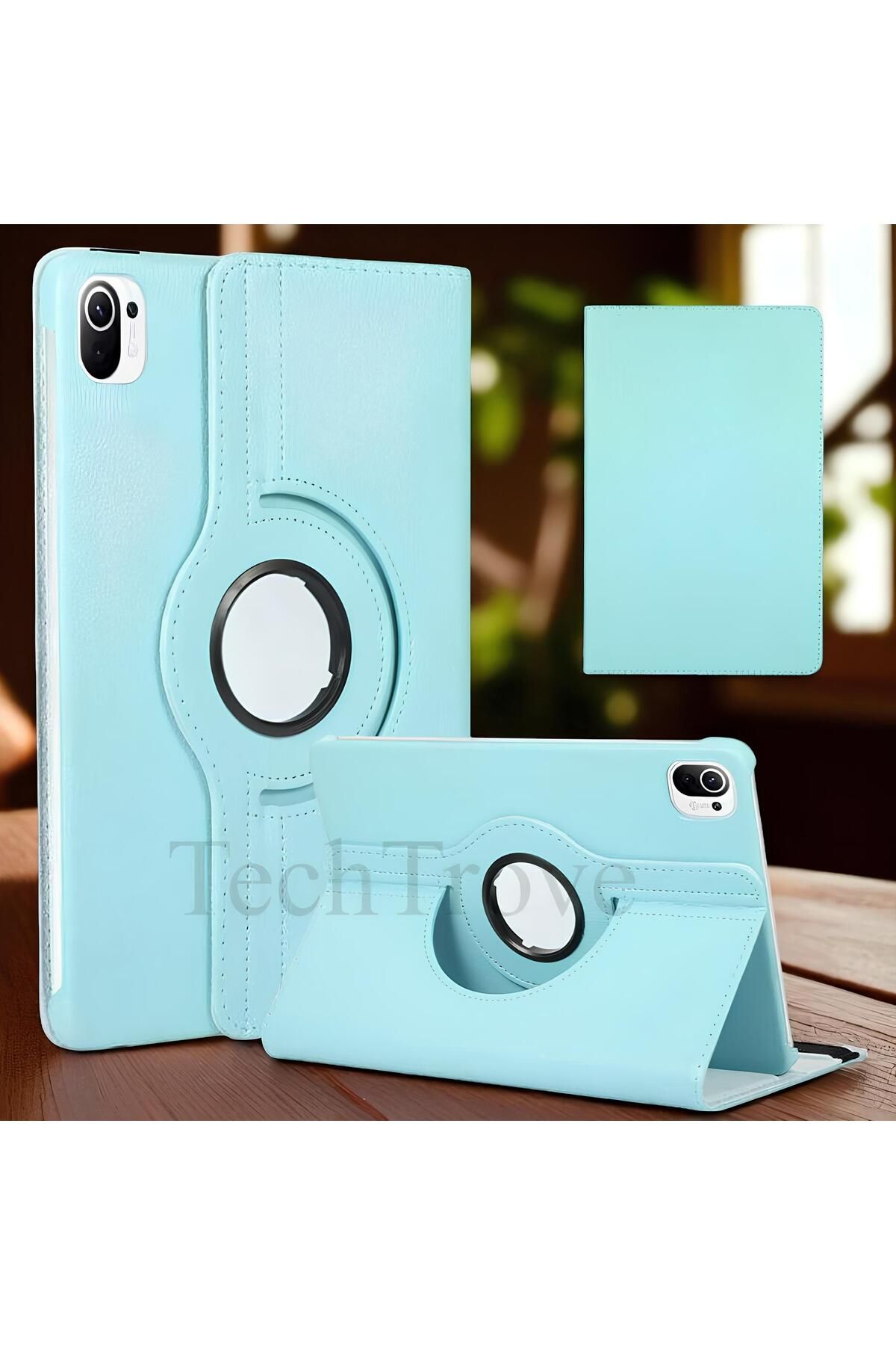 TechTrove Xiaomi Mi Pad 5 Kılıf 360 Dönebilen Standlı Pu Deri Kılıf
