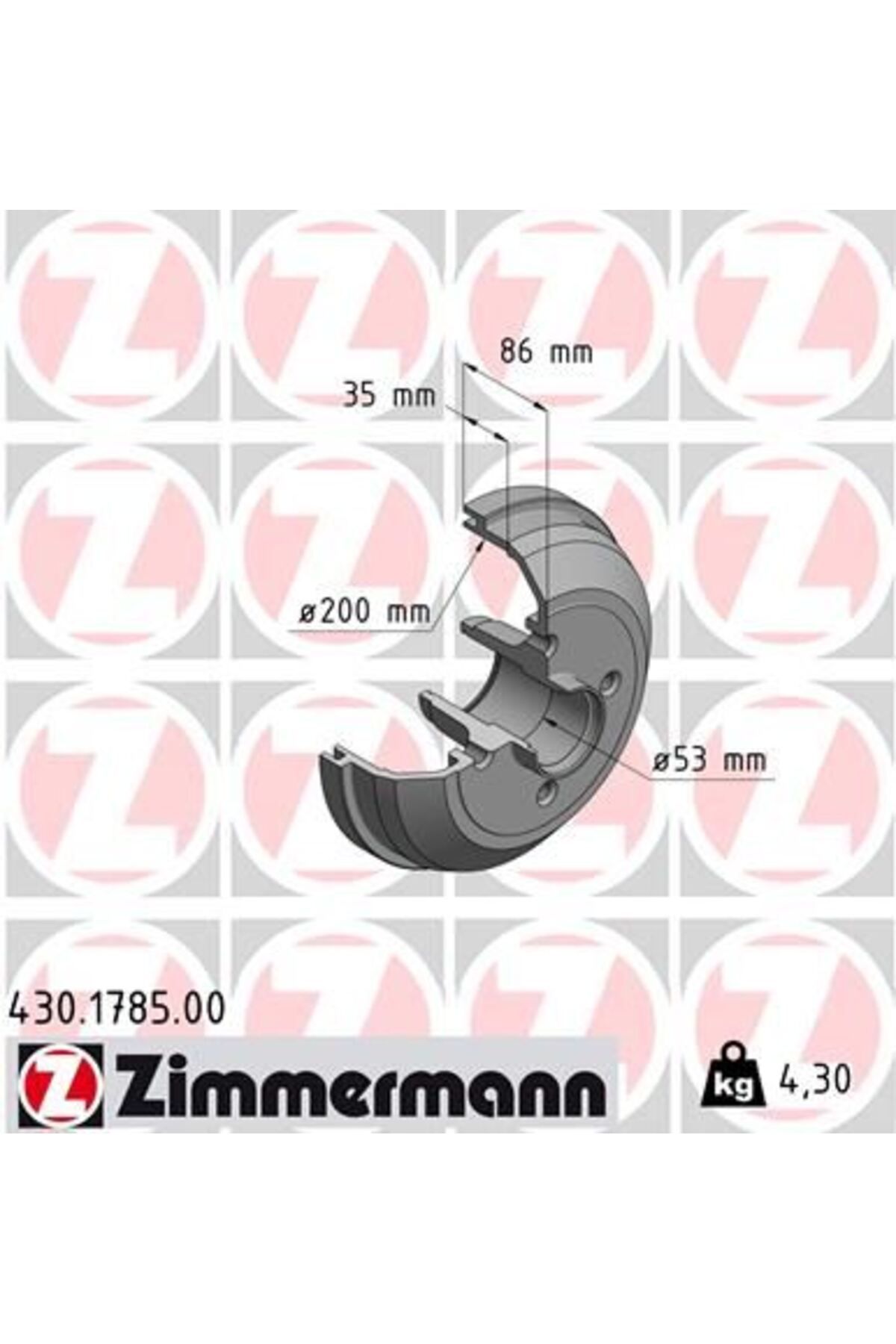 Zimmermann ARKA FREN KAMPANA CORSA C 01 11 ABS SİZ