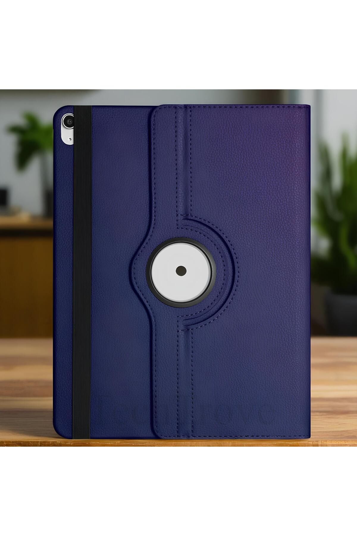 TechTrove Apple iPad Air 13 2024 Kılıf 360 Dönebilen Standlı Pu Deri Kılıf