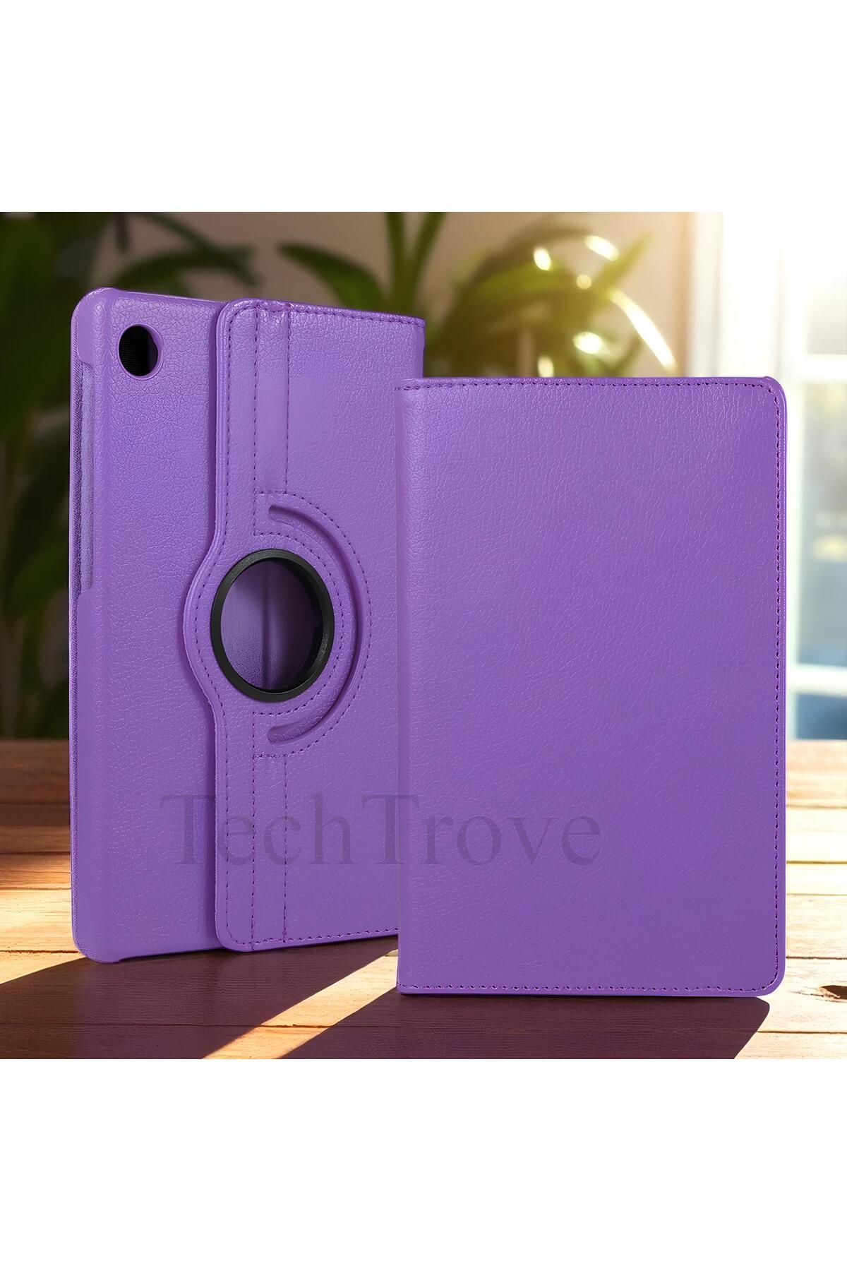 TechTrove Lenovo Tab M10 TB-328F 3. Jenerasyon Kılıf 360 Dönebilen Standlı Pu Deri Kılıf