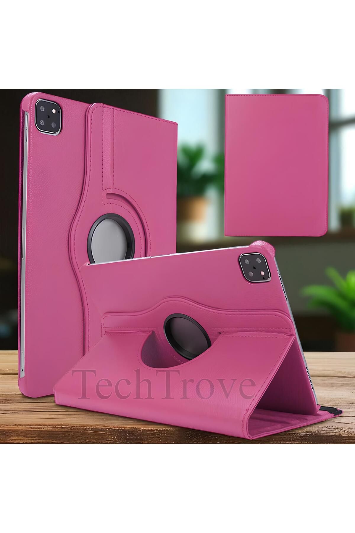 TechTrove Apple iPad Pro 11 2020 (2.Nesil) Kılıf 360 Dönebilen Standlı Pu Deri Kılıf