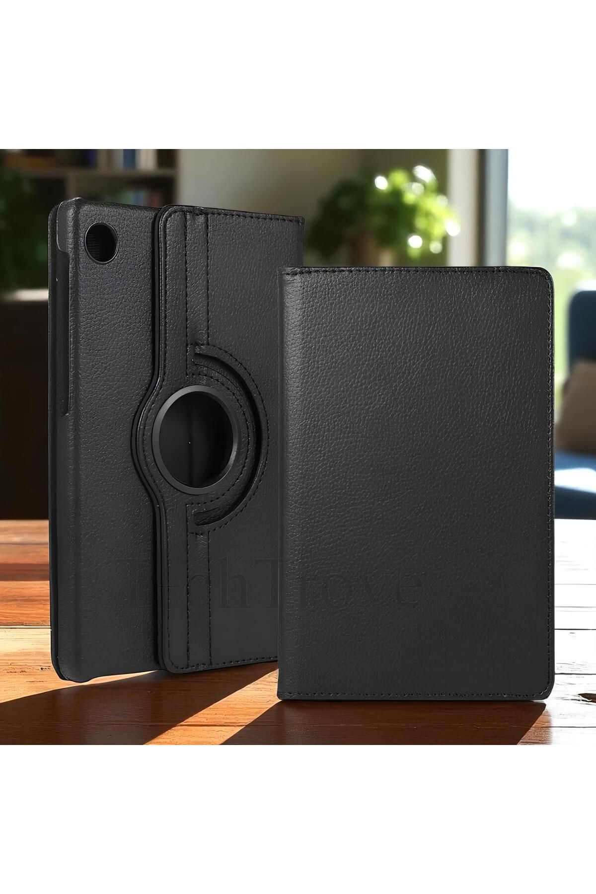 TechTrove Lenovo Tab M10 Plus TB-125F - TB-128F 3. Jenerasyon Kılıf 360 Dönebilen Standlı Pu Deri Kılıf