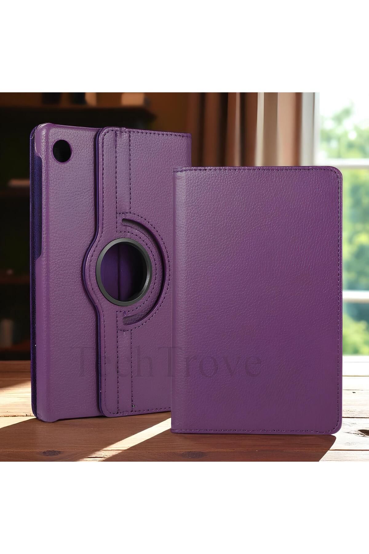 TechTrove Lenovo Tab M10 Plus TB-125F - TB-128F 3. Jenerasyon Kılıf 360 Dönebilen Standlı Pu Deri Kılıf