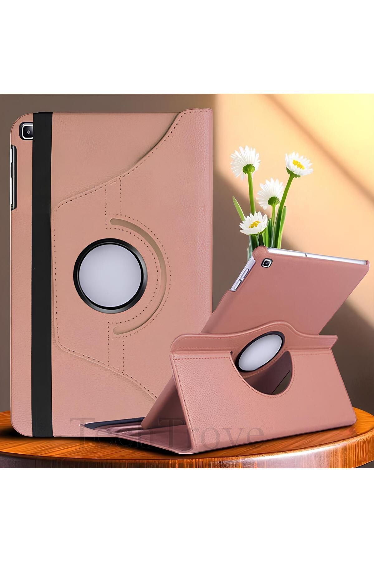 TechTrove Galaxy Tab A7 10.4 T500 Kılıf 360 Dönebilen Standlı Pu Deri Kılıf