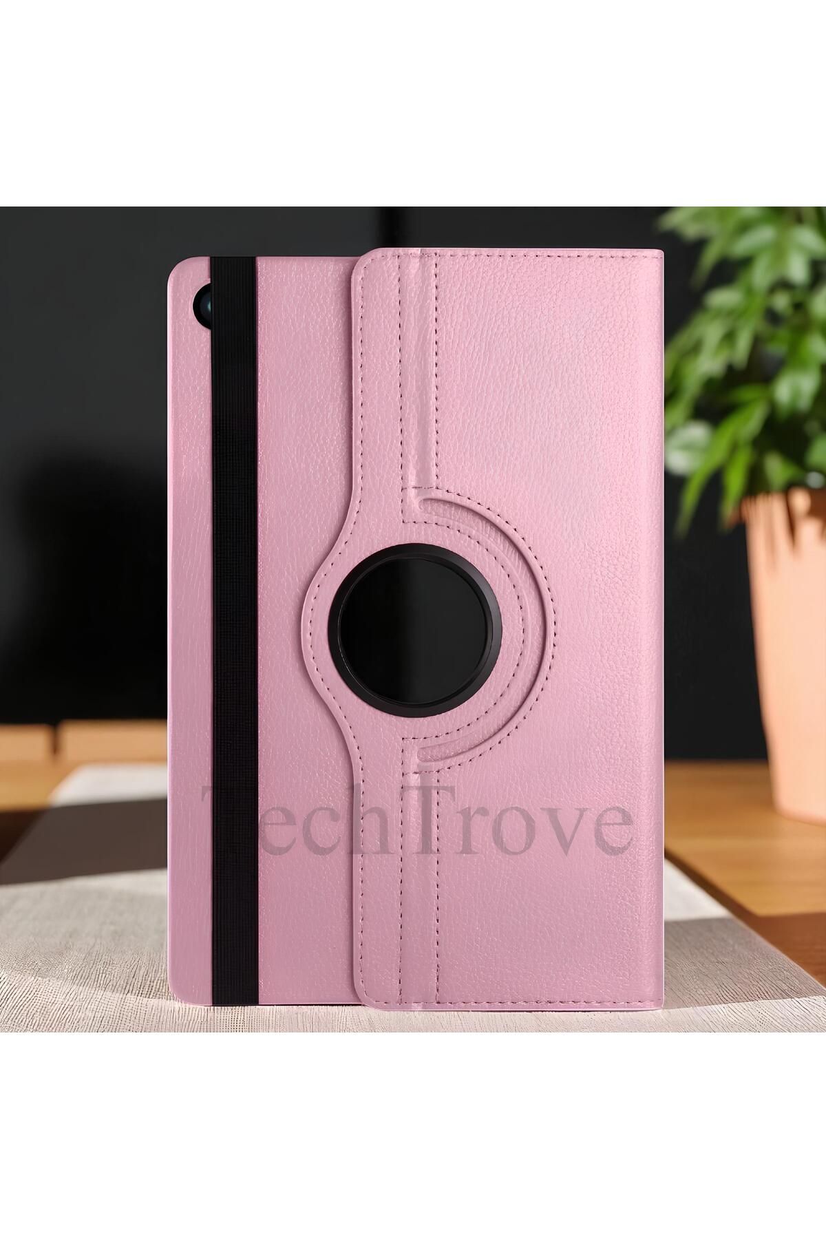 TechTrove Galaxy Tab A9 Kılıf 360 Dönebilen Standlı Pu Deri Kılıf