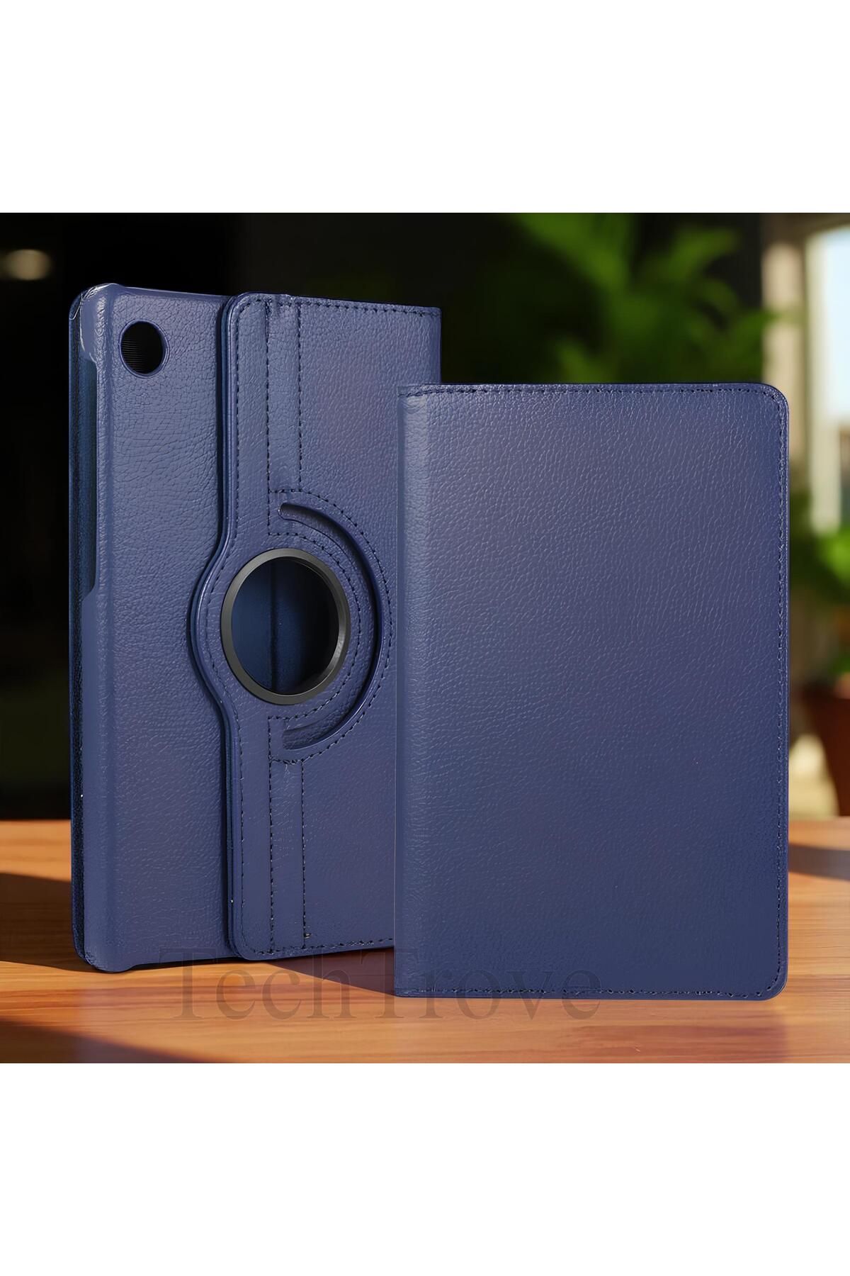 TechTrove Huawei MatePad T10 ve T10S Kılıf 360 Dönebilen Standlı Pu Deri Kılıf