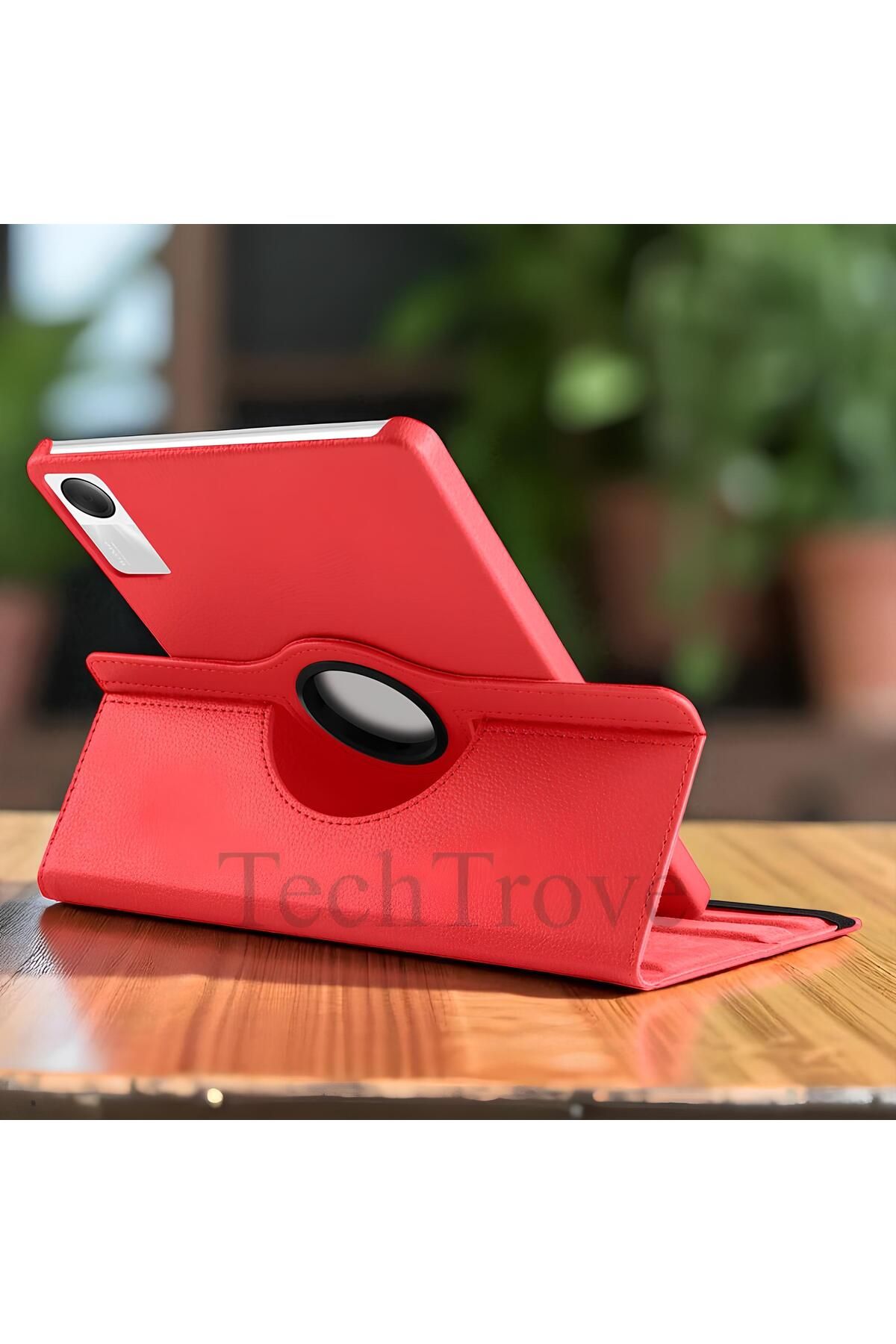 TechTrove Xiaomi Redmi Pad SE Kılıf 360 Dönebilen Standlı Pu Deri Kılıf