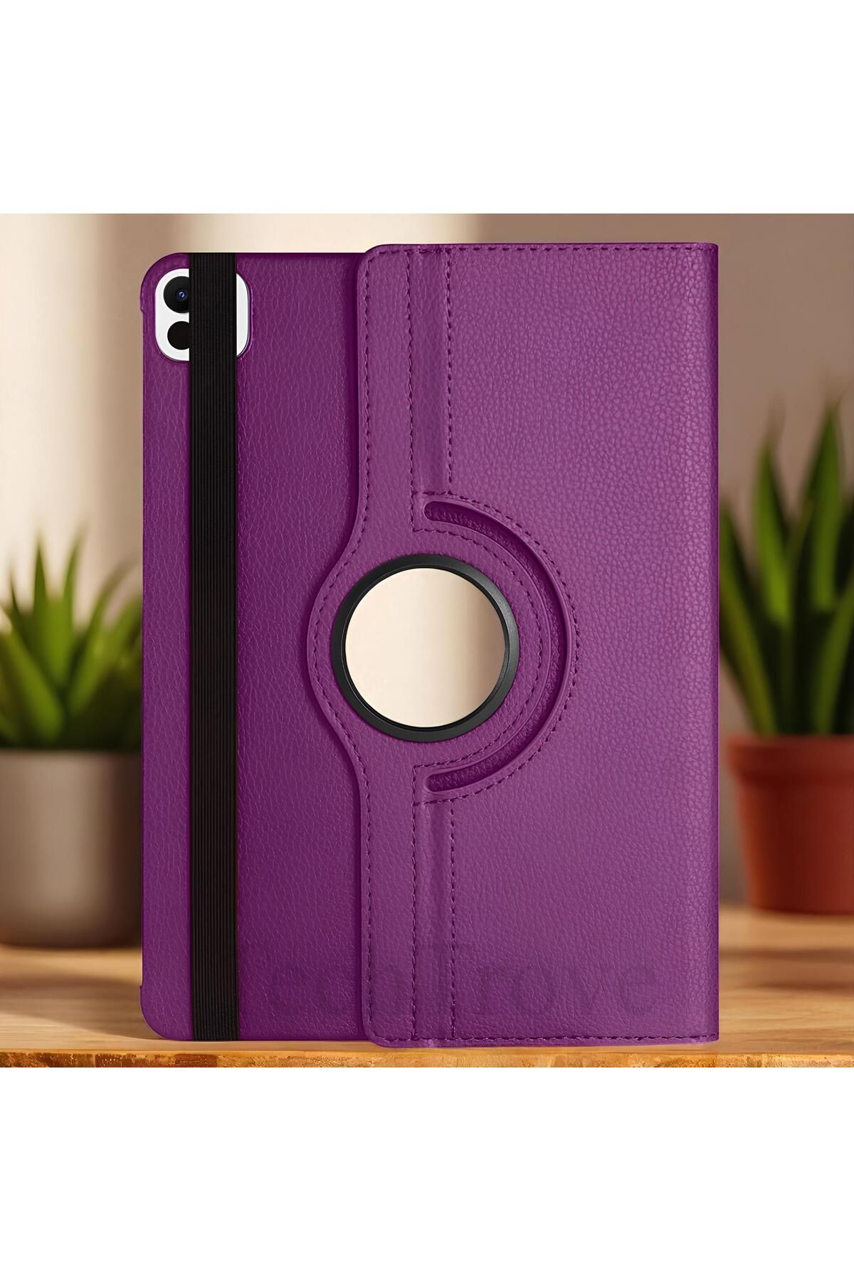 TechTrove Apple iPad Pro 11 2024 Kılıf 360 Dönebilen Standlı Pu Deri Kılıf