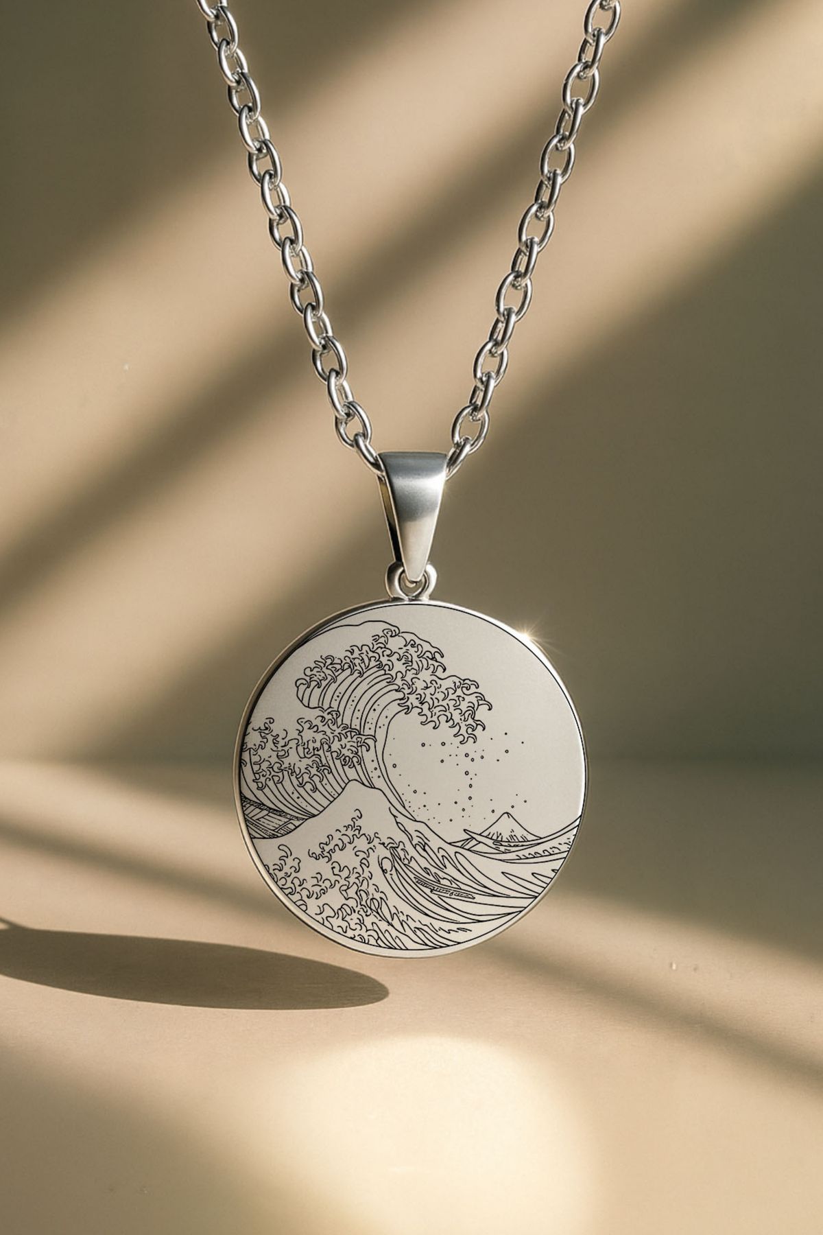 ArtinArt Büyük Dalga (The Great Wave)- Hokusai | 316l Çelik Kolye
