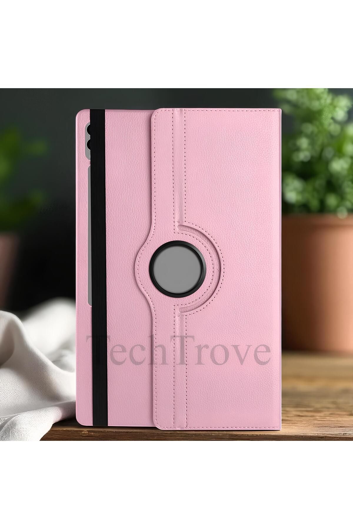 TechTrove Galaxy Tab S9 Ultra SM-X910 Kılıf 360 Dönebilen Standlı Pu Deri Kılıf