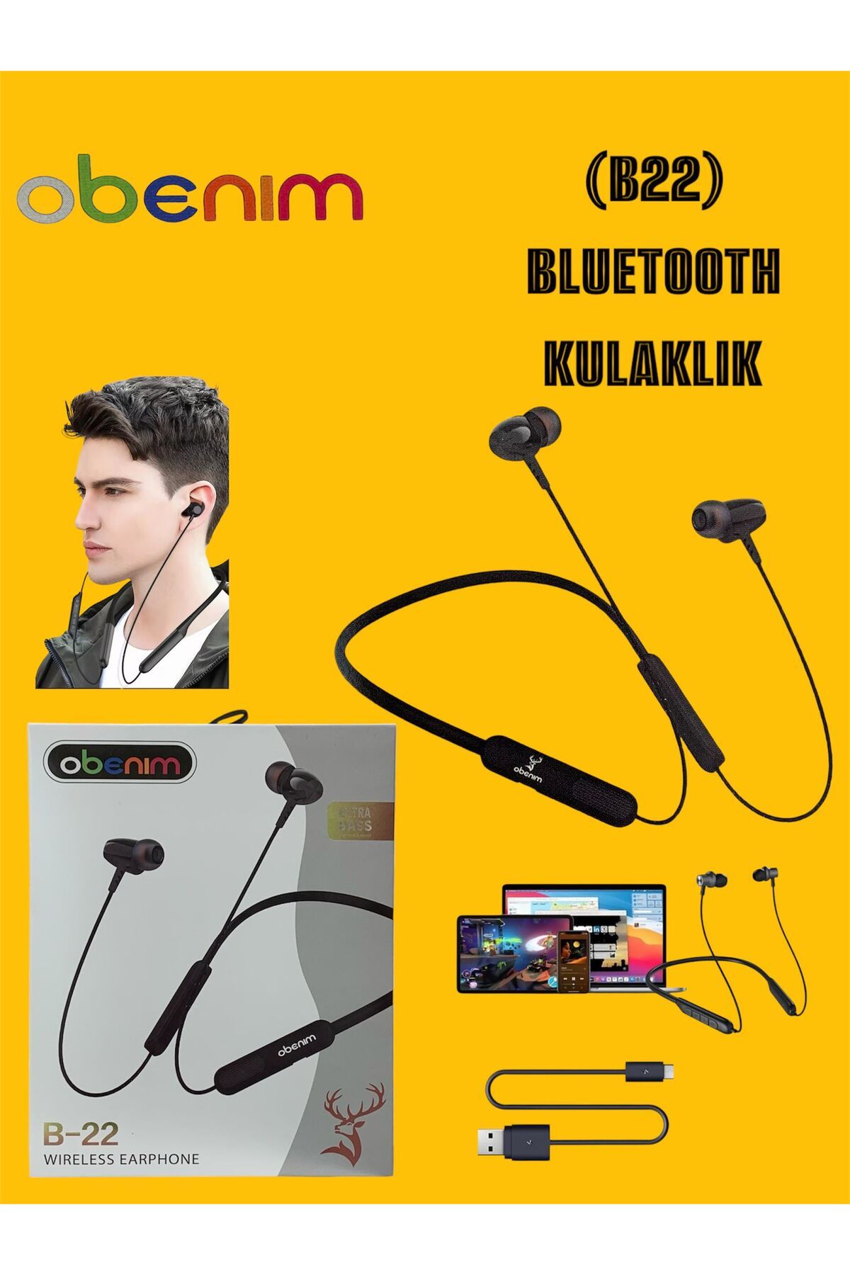 Bestech Bluetooth Kulaklık B22 Wireless Earphone