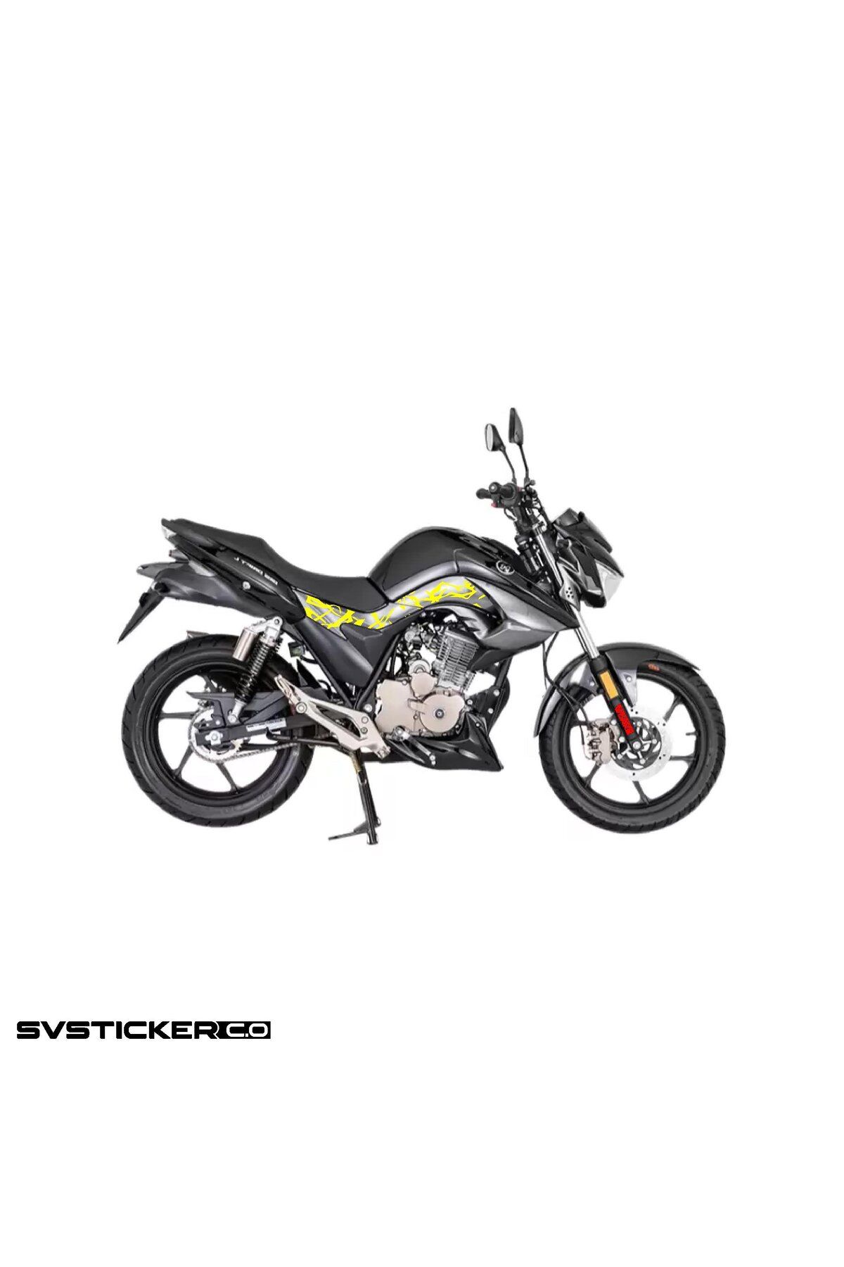 ARONA Mondial Drift L 125 Orta Şase Yıldırım Sticker Deseni Şimşek