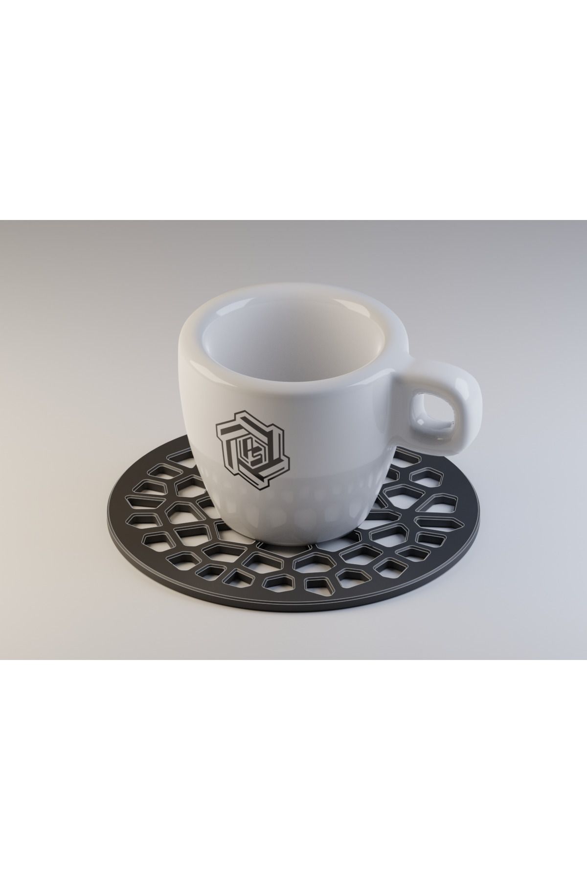 Vision Craft Voronoi coaster (3 Adet)