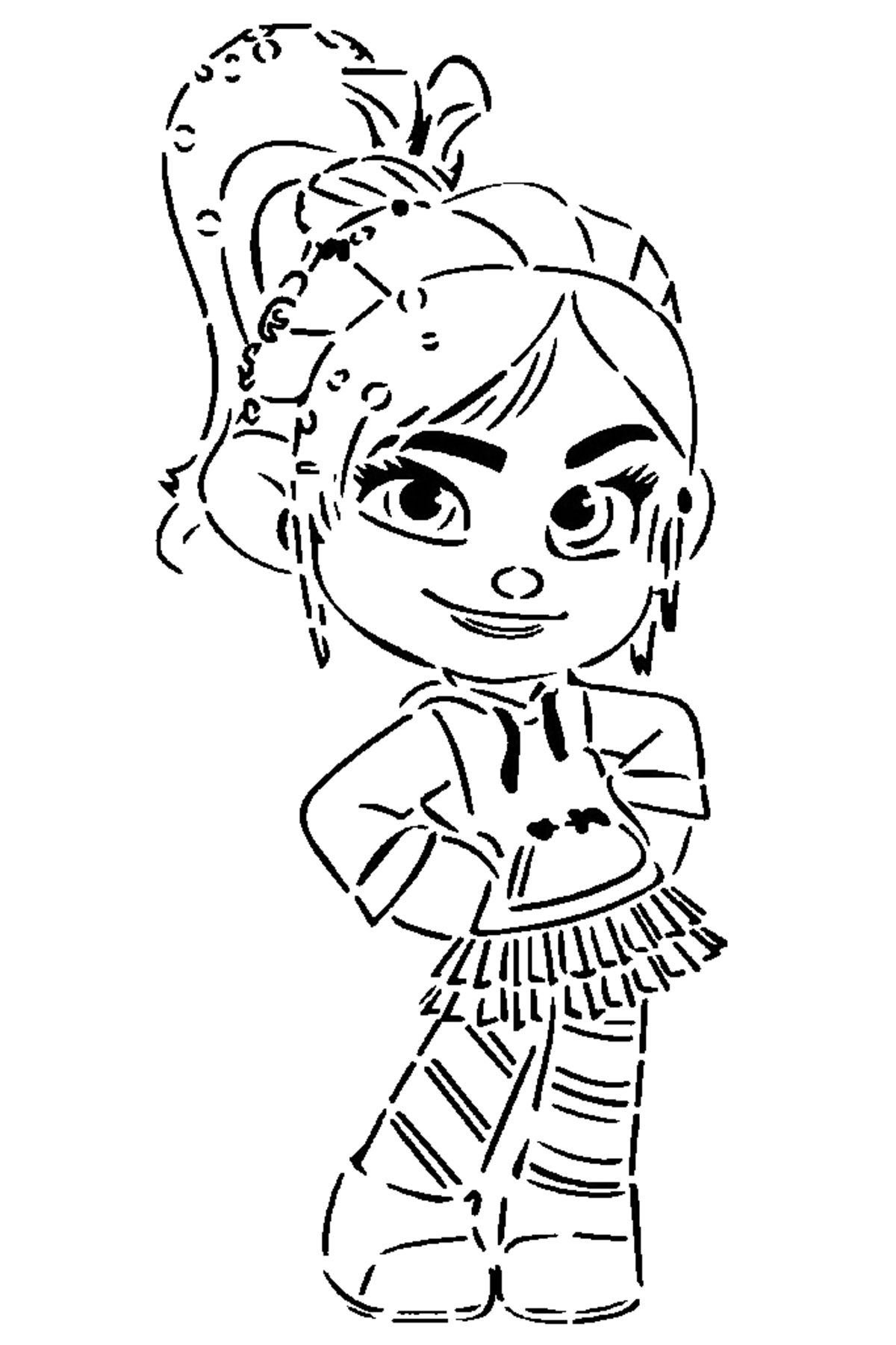 Lucest Vanellope von Schweetz şablon 2 (Plastik Aparattır!!!)