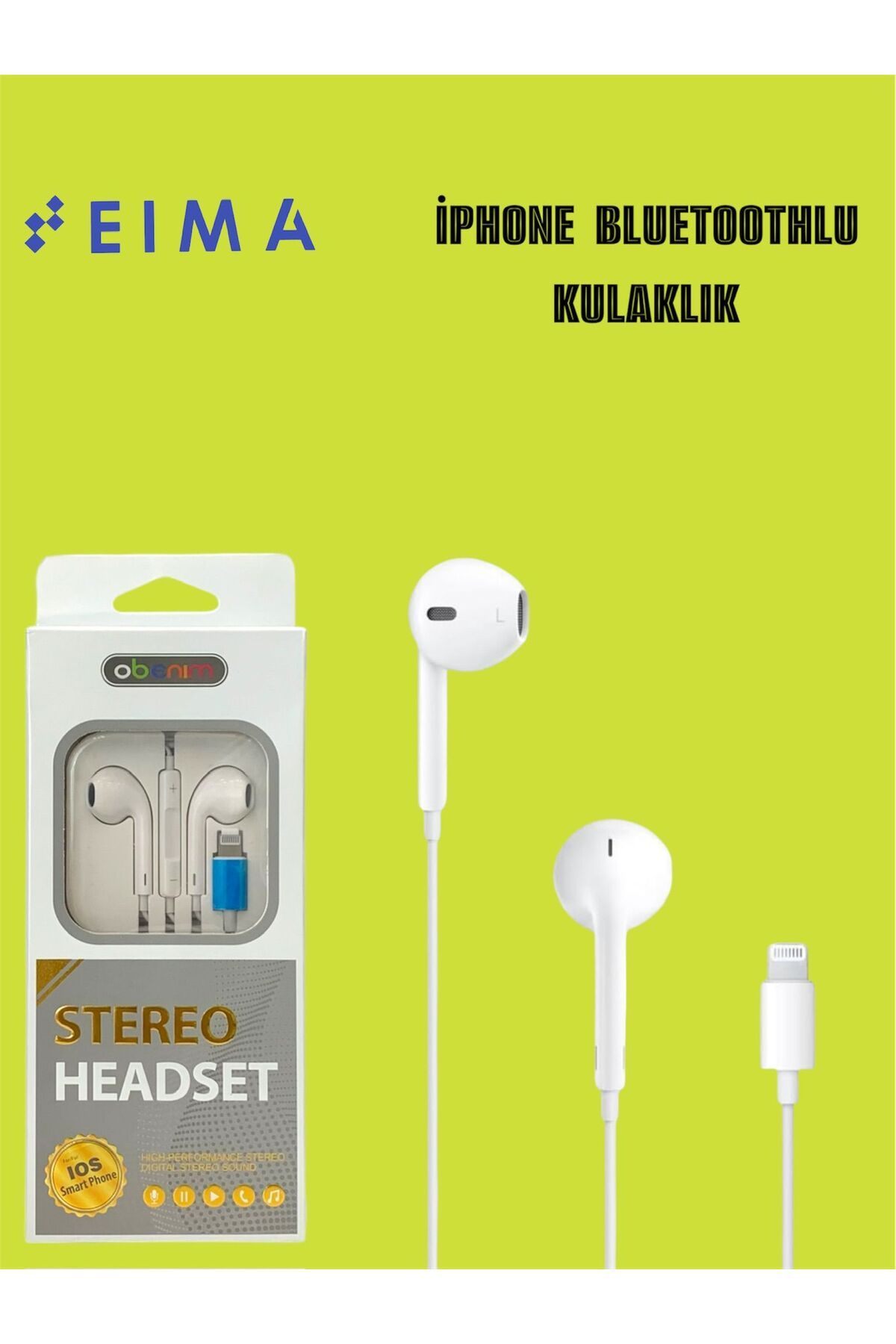 Bestech İphone Uyumlu Bluetoothlu Kulaklık Lightning Girişli