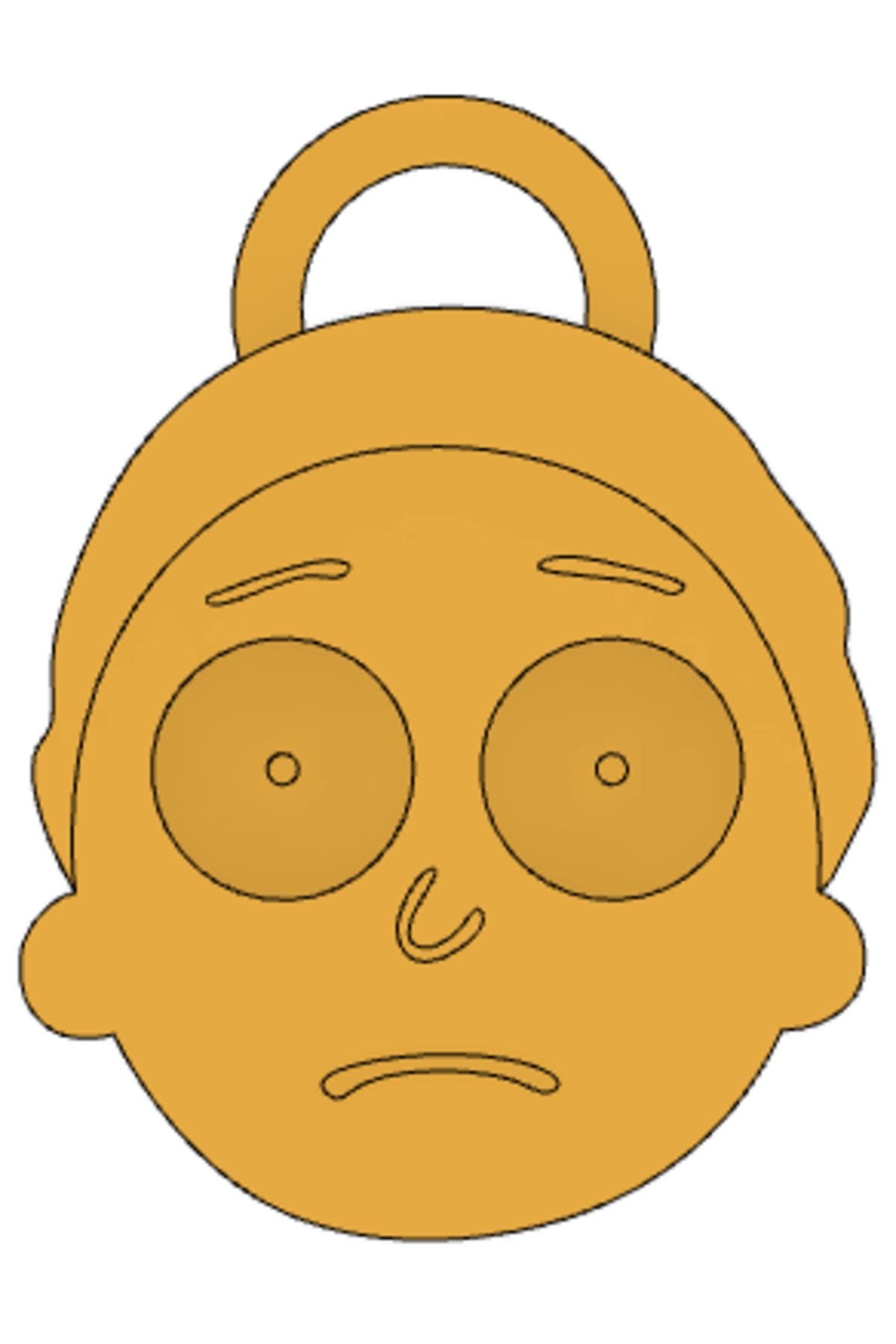 Vision Craft Morty's Head Keychain - Rick ve Morty (4 Adet)