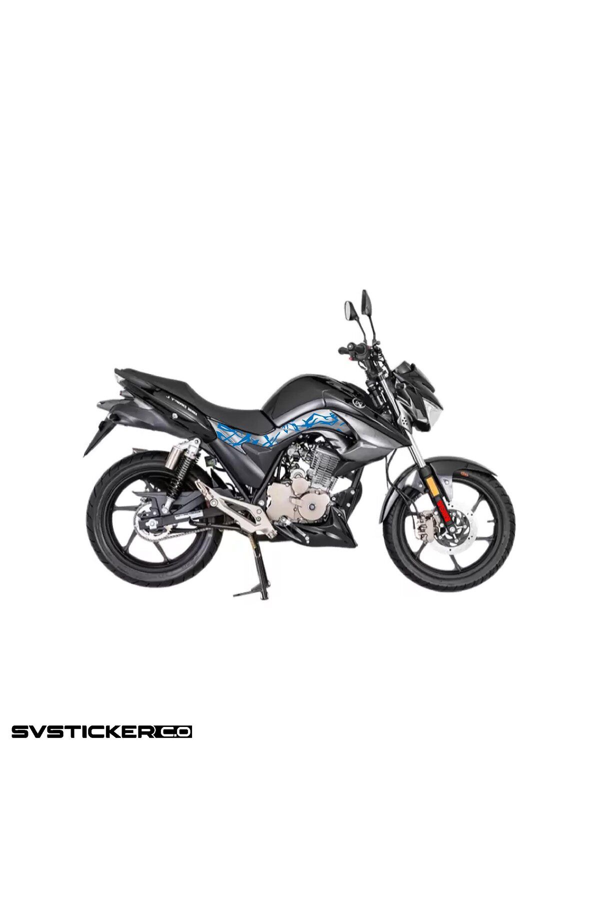 ARONA Mondial Drift L 125 Orta Şase Yıldırım Sticker Deseni Şimşek