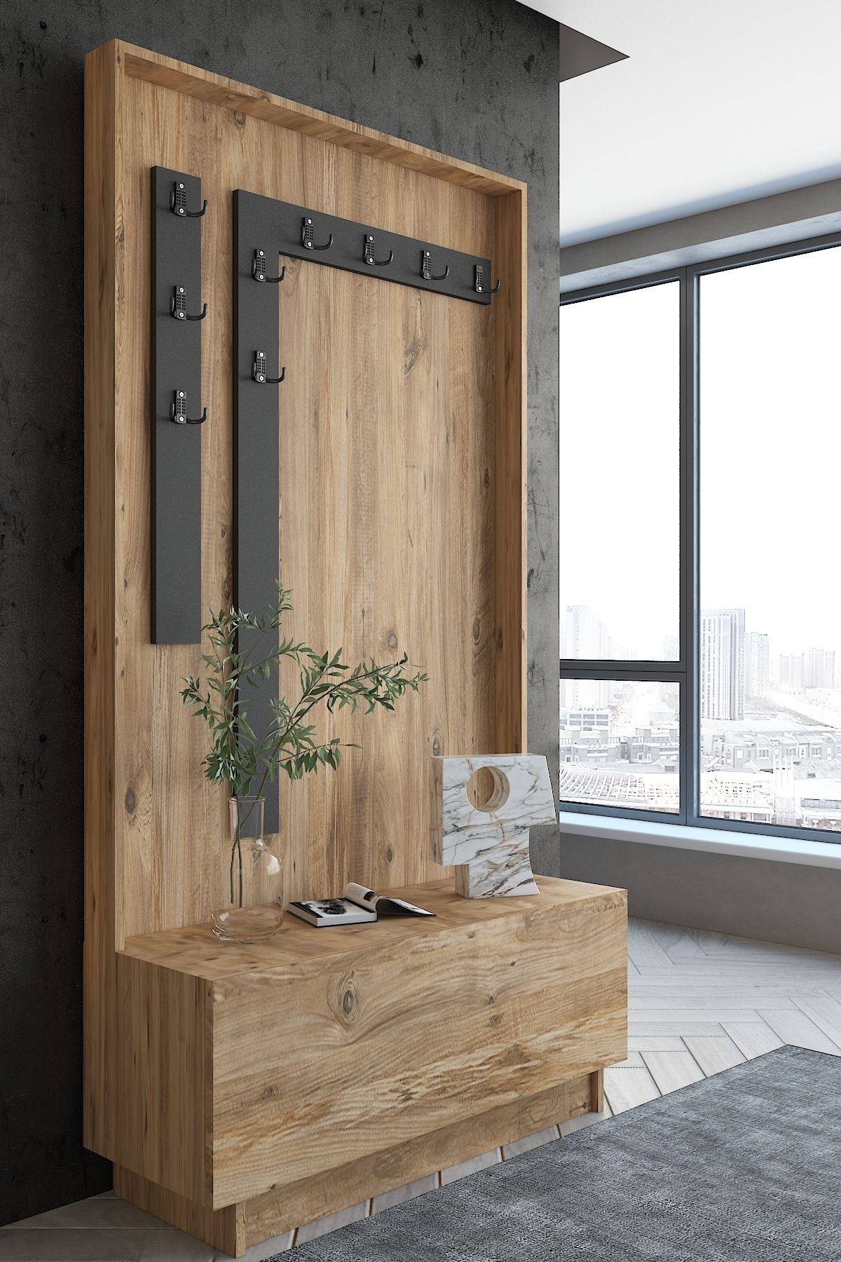 Myniture Home & Living Carnaval Portmanto P2243-1-6 9 Askılık