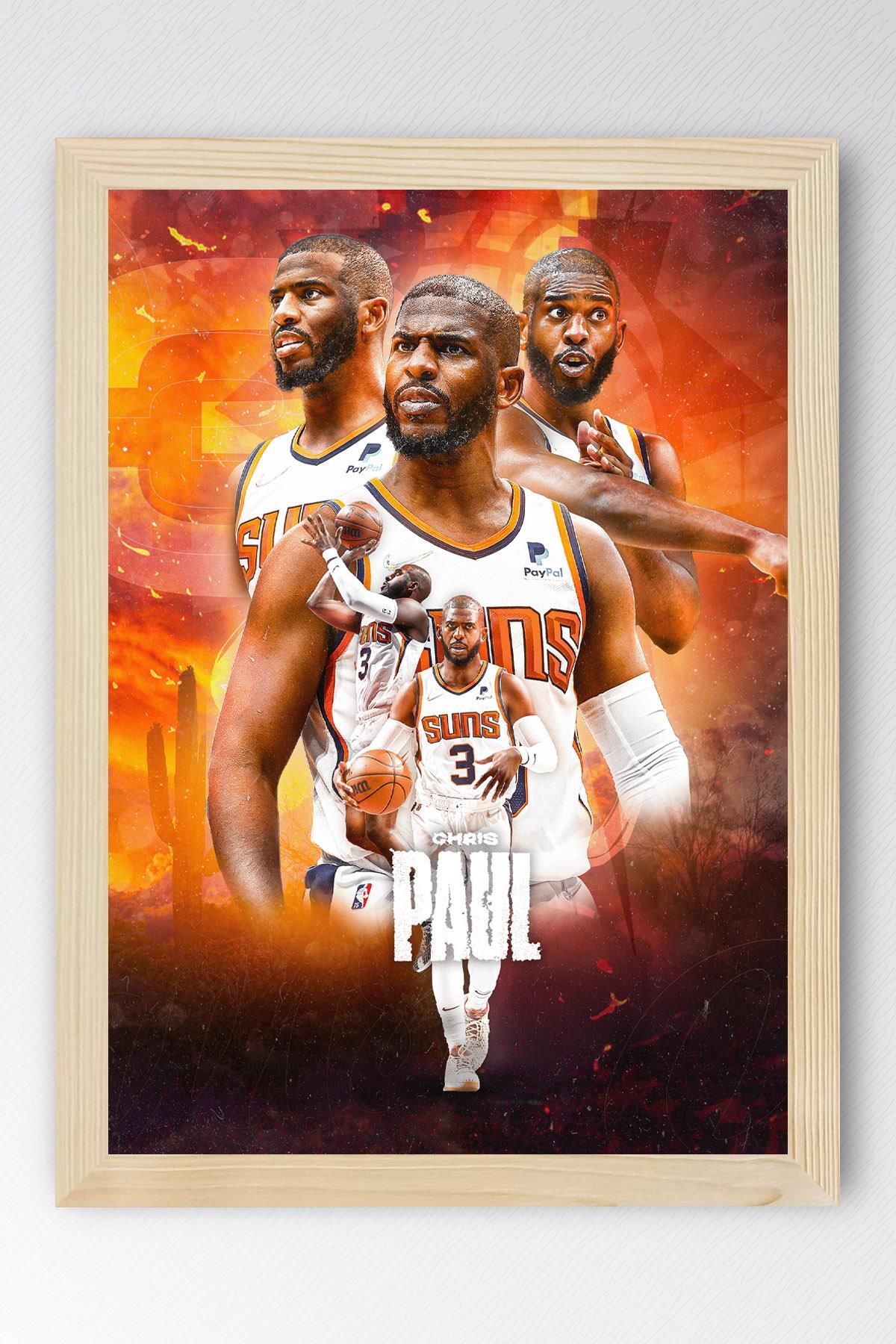 Saturn Chris Paul Çerçeveli Tablo - Basketbol NBA Posteri Tablo