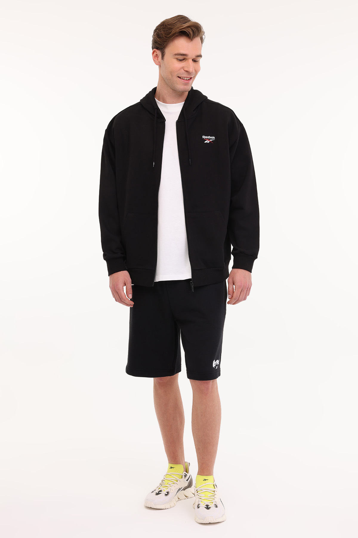 Reebok NEW ID REG FZ Siyah Erkek Eşofman Üstü görsel 3