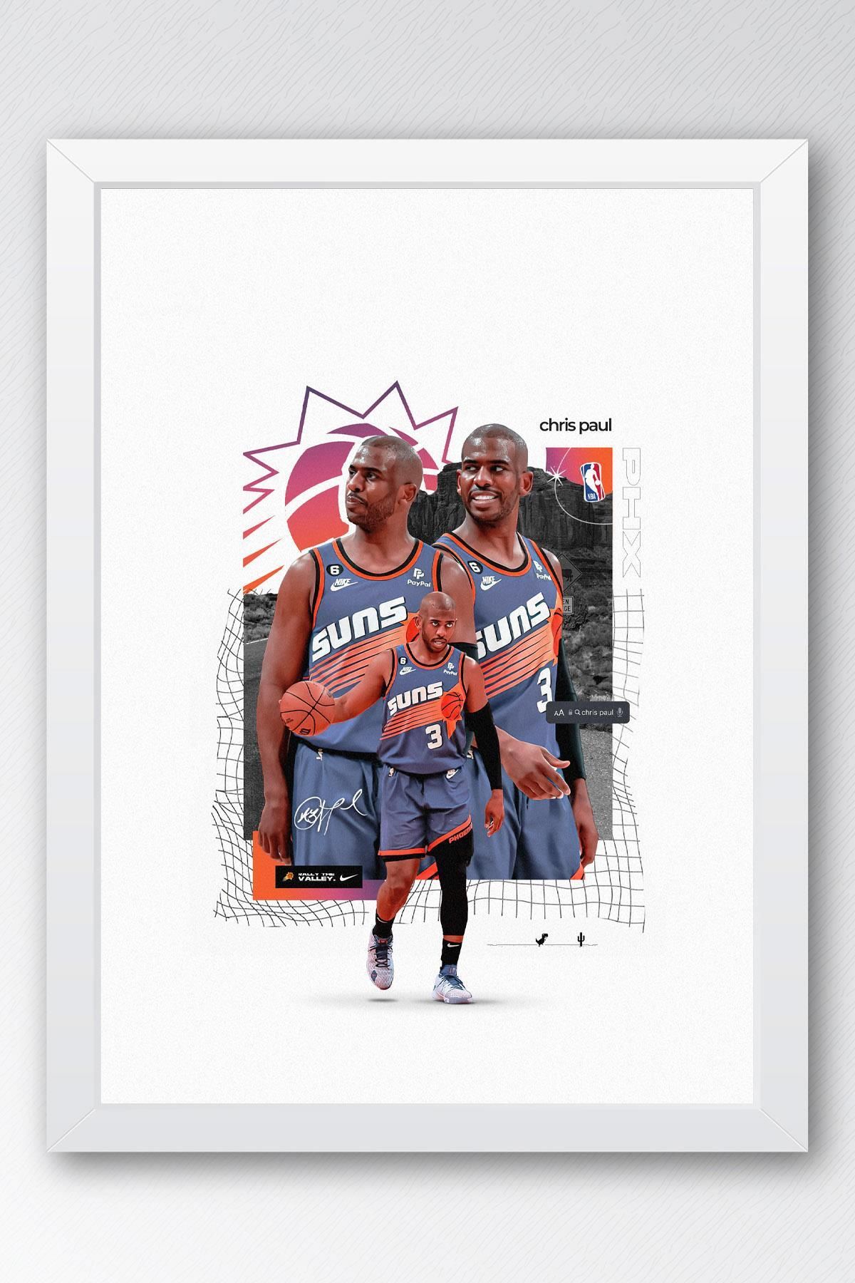 Saturn Chris Paul Çerçeveli Tablo - Basketbol NBA Posteri Tablo