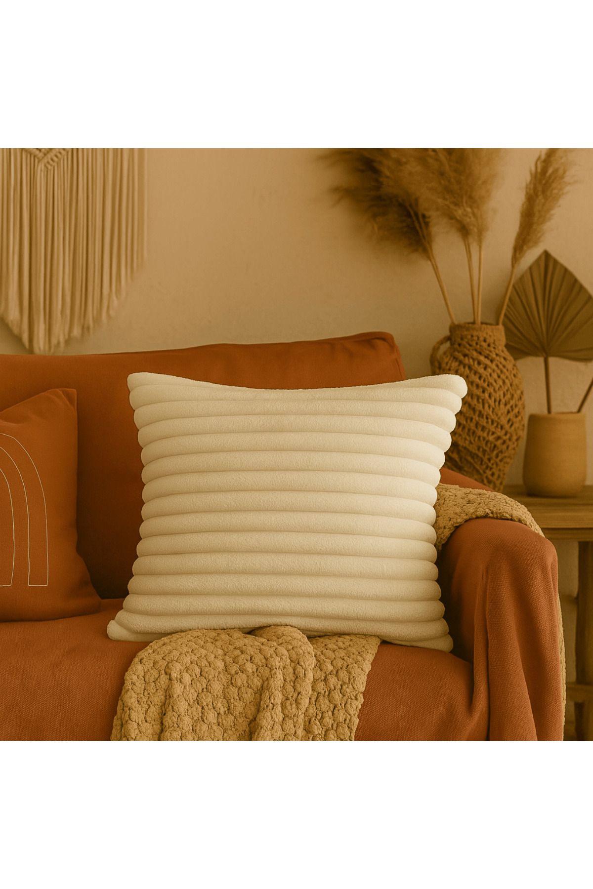 Comfy Sloth Ekru Megaline Kırlent Kılıfı - SORELA
