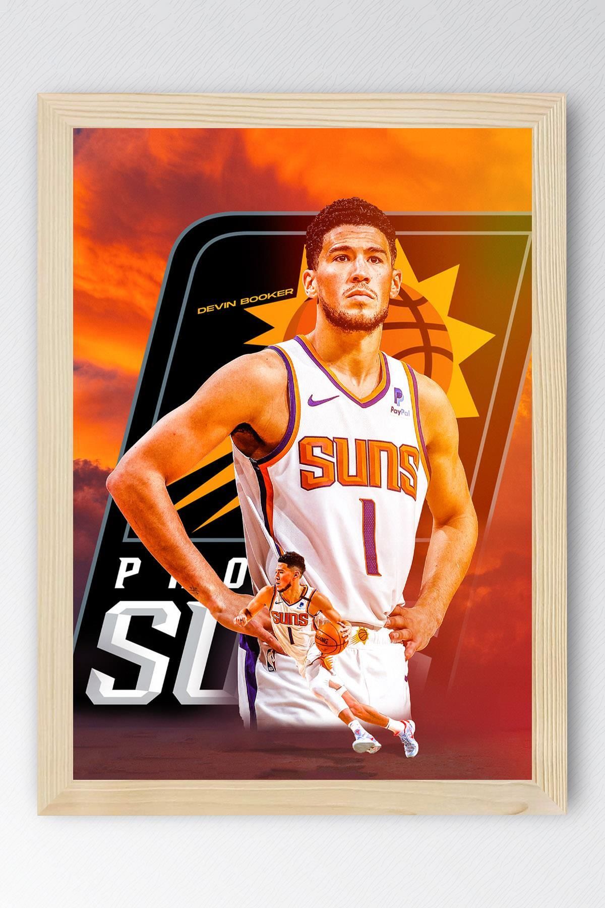 Saturn Devin Booker Çerçeveli Tablo - Phoenix Suns NBA Posteri Tablo