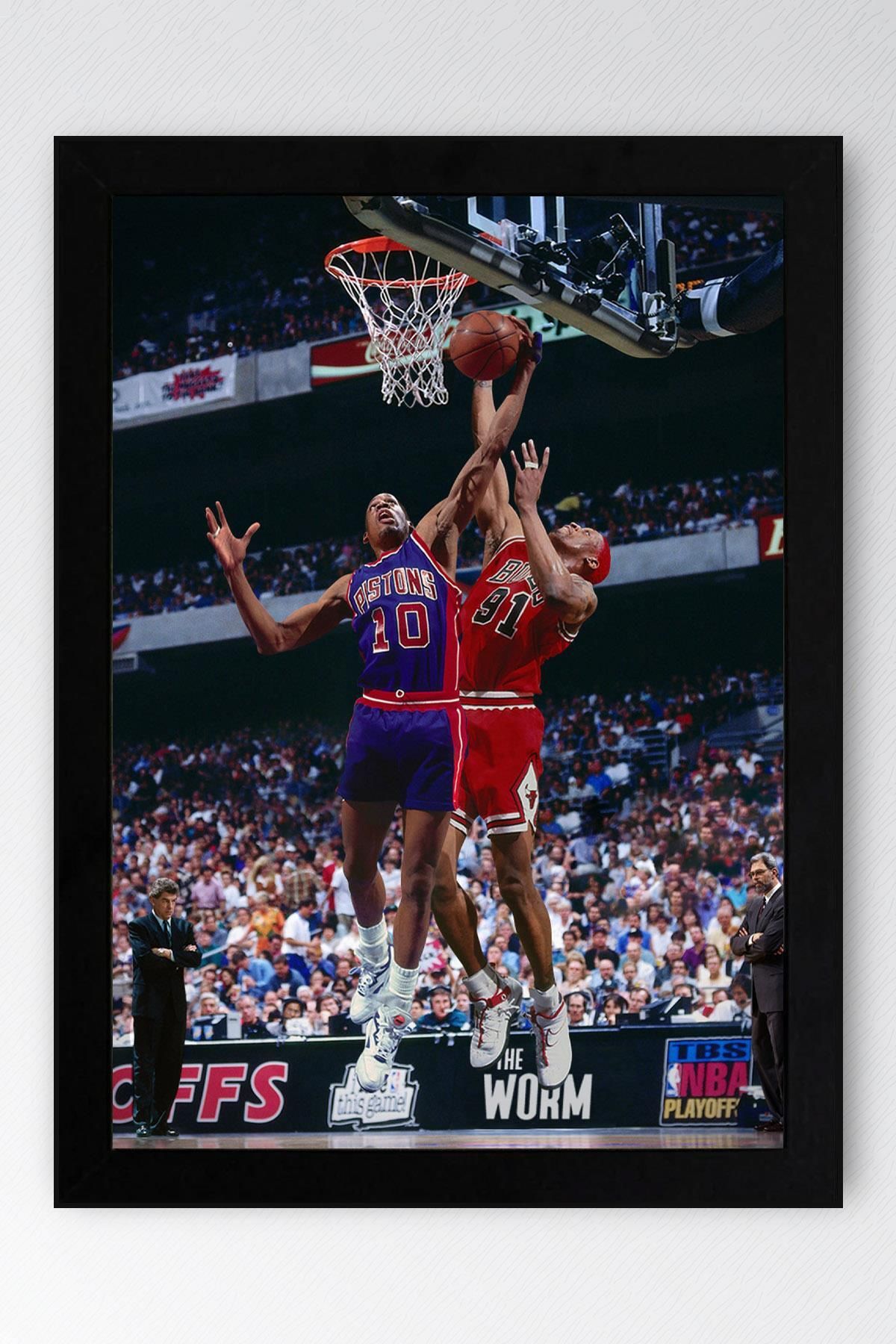 Saturn Dennis Rodman Çerçeveli Tablo - Basketbol NBA Posteri Tablo