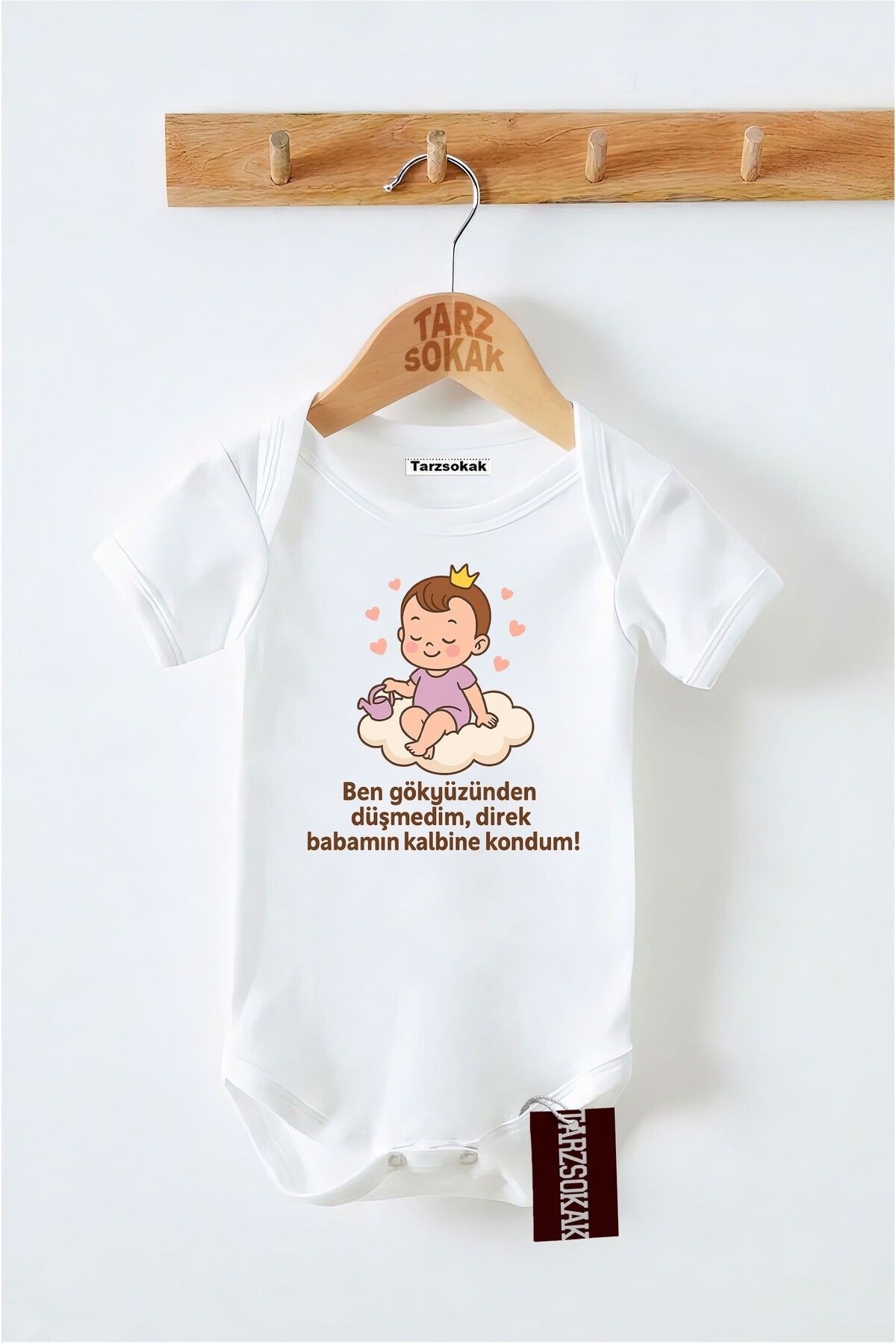 Tarzsokak Kısa Kol Body BABAMIN KALBİNE KONDUMKODZıbın30