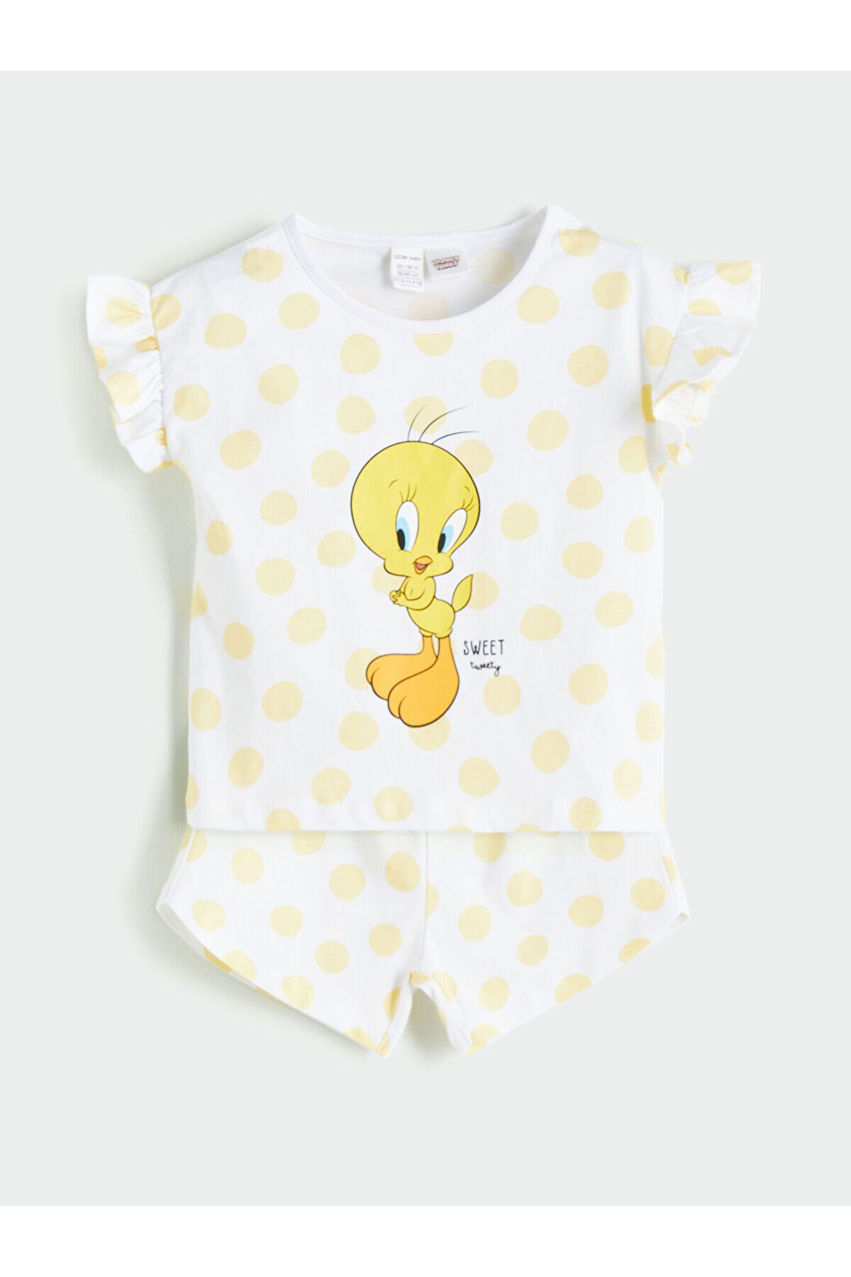 LC Waikiki Tweety Baskılı Kız Çocuk Bluz ve Şort 2'li