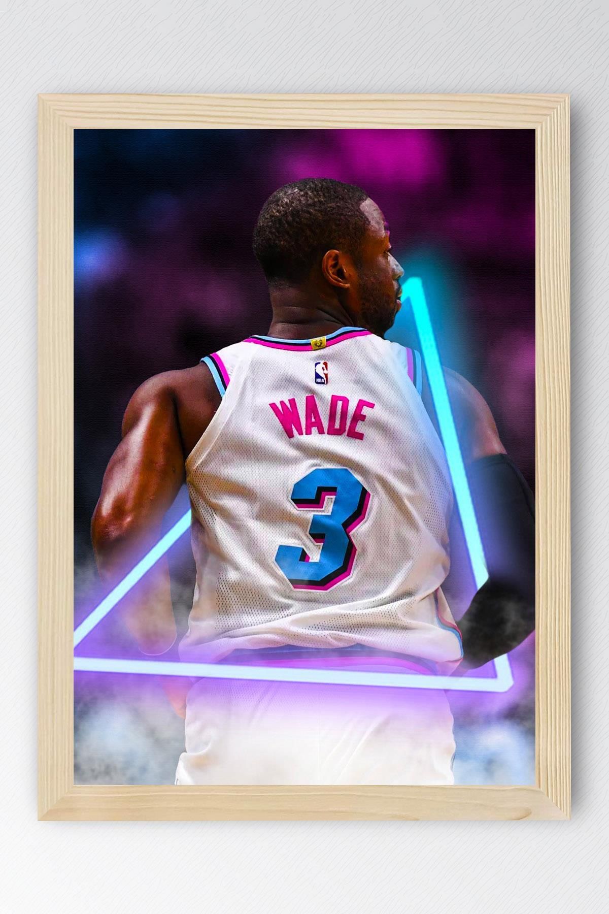 Saturn Dwyane Wade Çerçeveli Tablo - Basketbol NBA Posteri Tablo