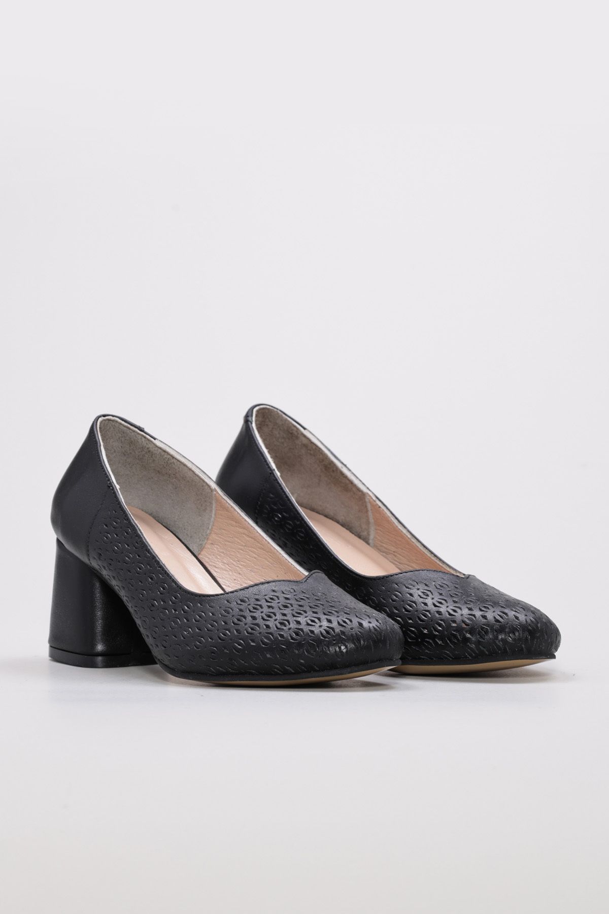 FAST STEP-Pantofi de damă din piele naturală cu toc gros 129ZA011 4