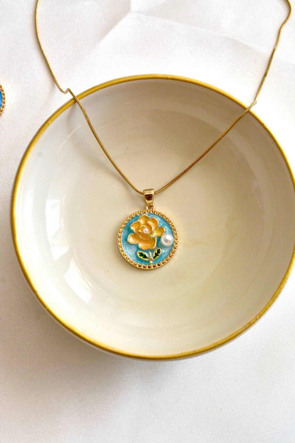 Viona Bijou 316l Çelik Özel Motif Sanat Kolye