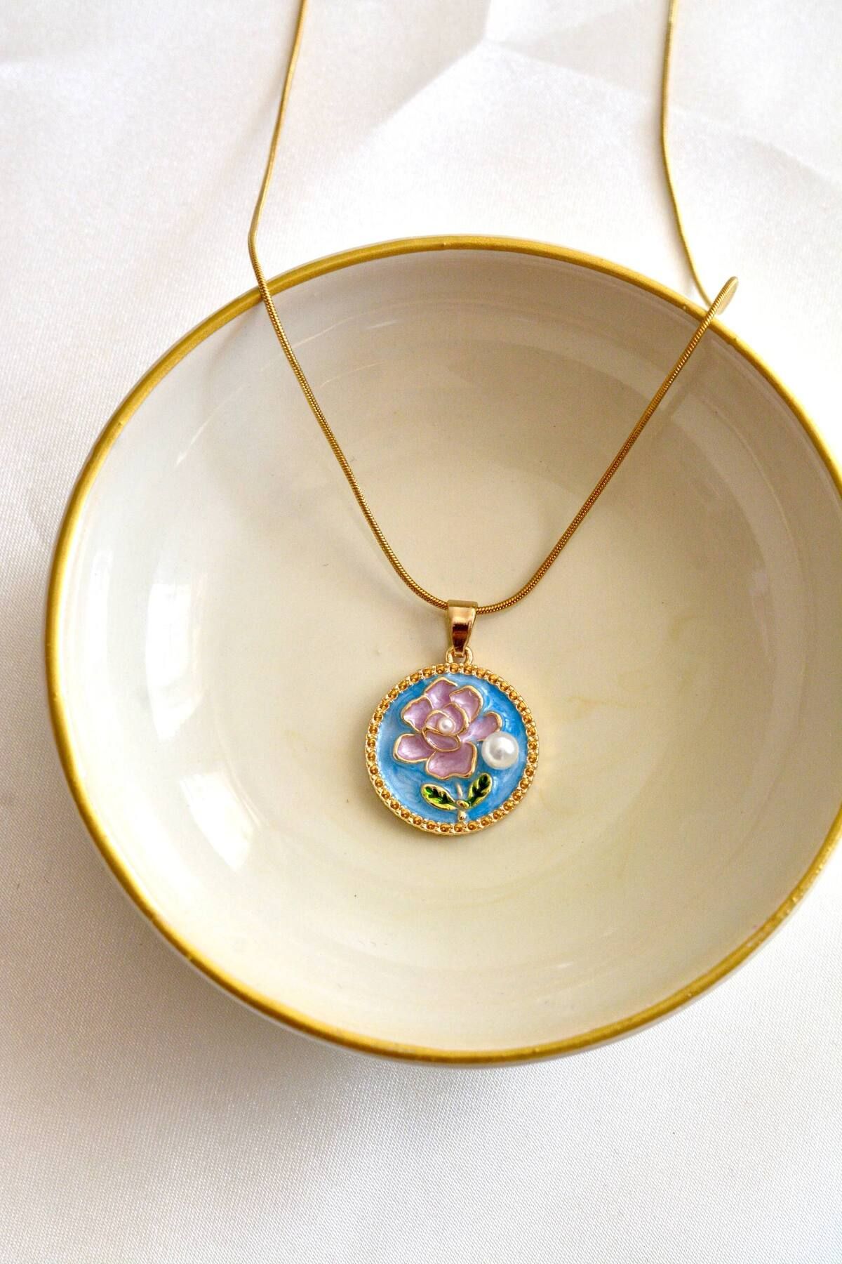Viona Bijou 316l Çelik Özel Motif Sanat Kolye