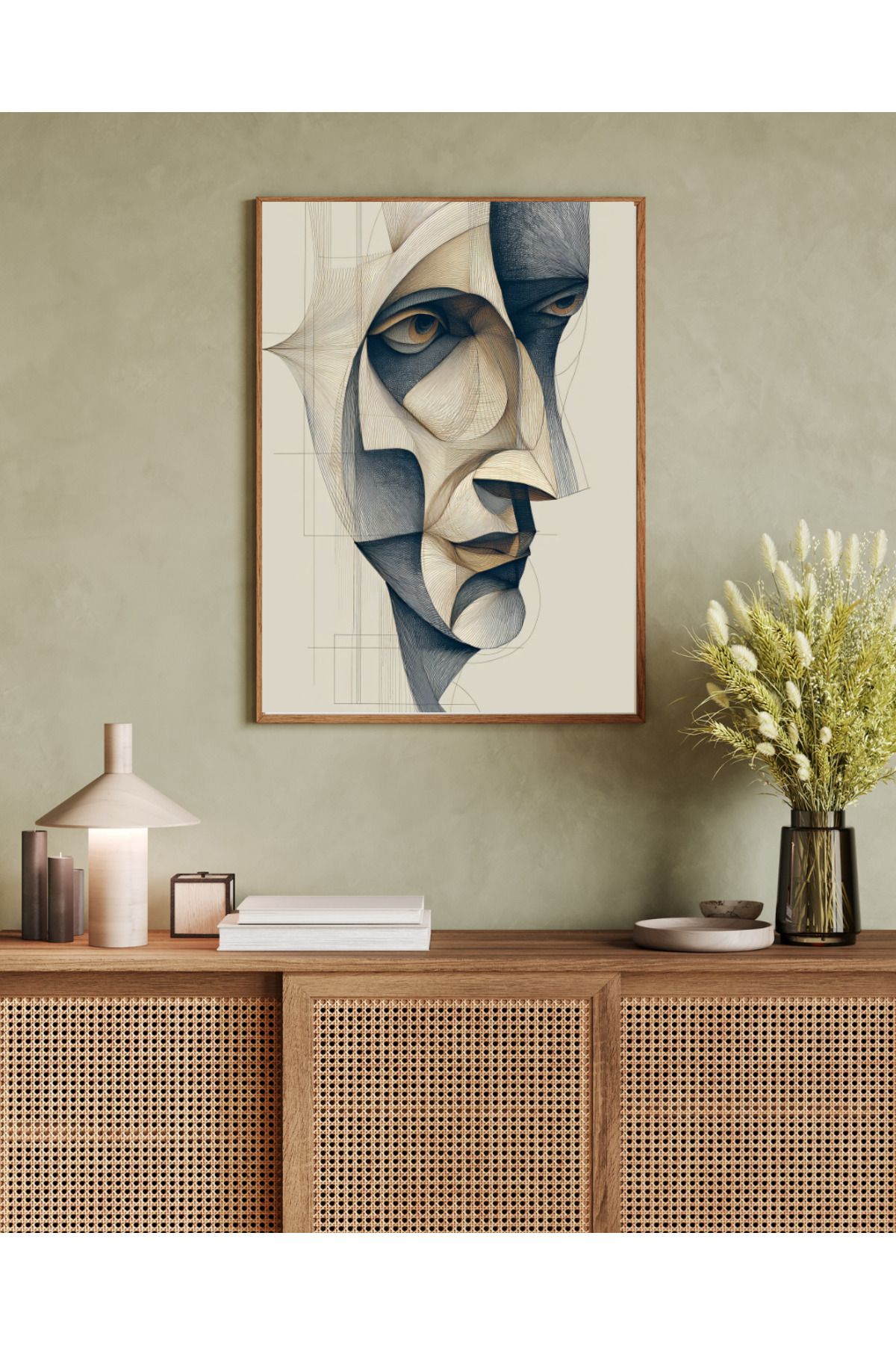 woodhomeworks tek parça salon ofis dekor tablo