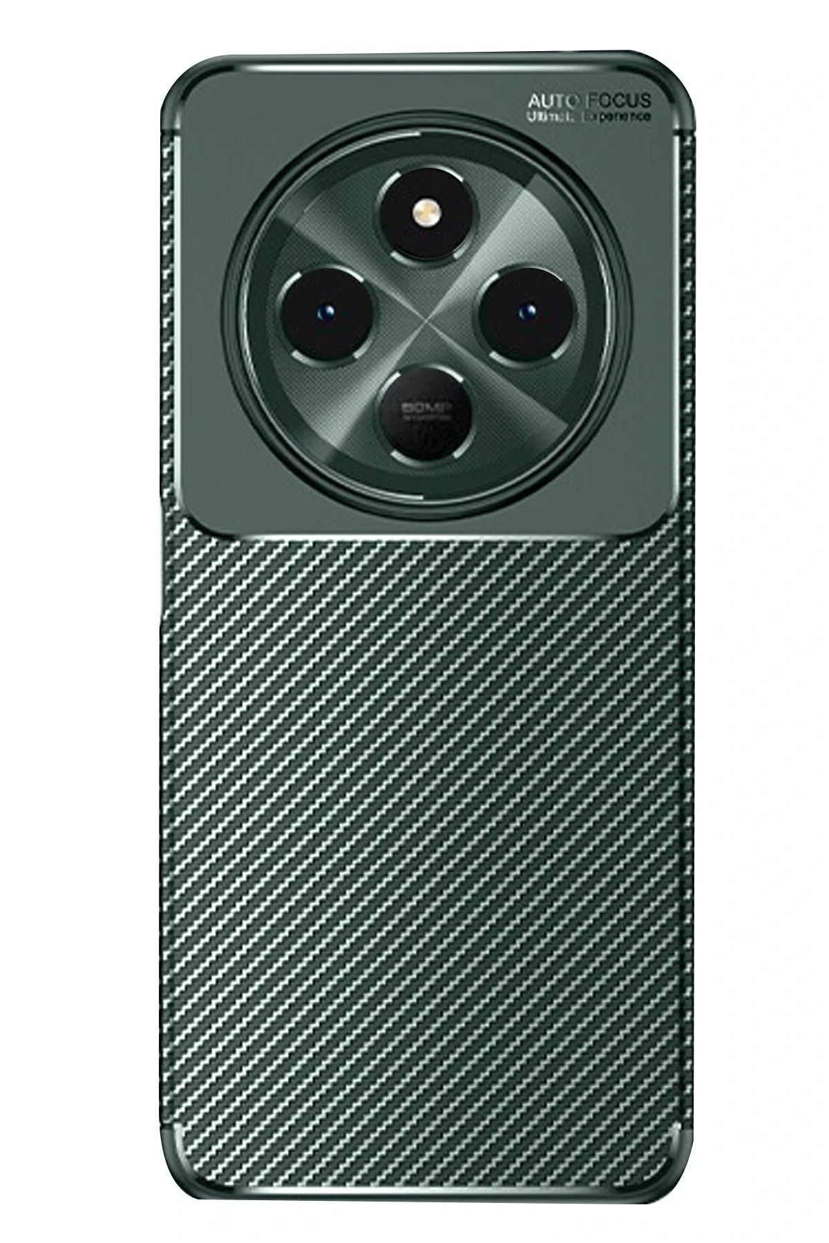 GRABONO Xiaomi Redmi 14C 4G Kılıf Karbon Fiber Görünümlü Ultra İnce Premium Carbon Case