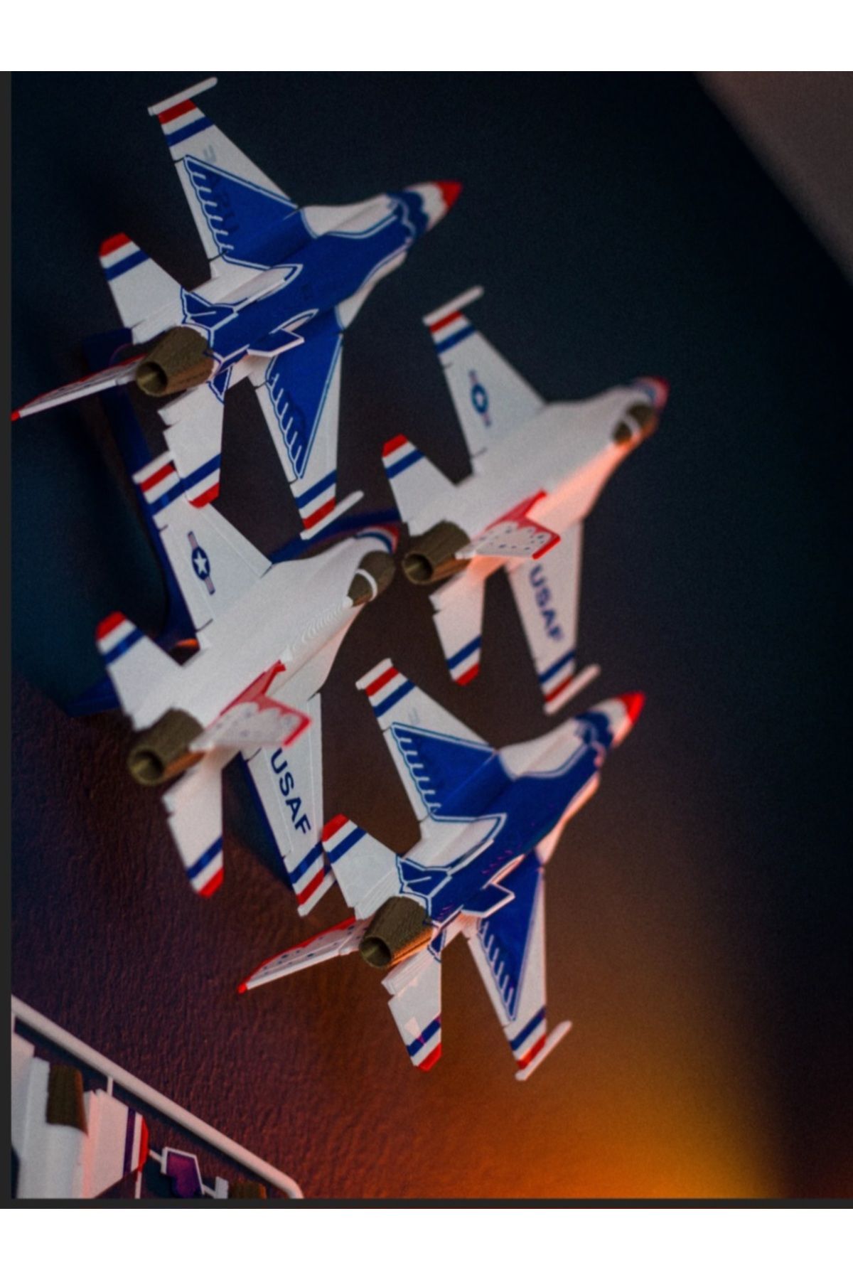 ABAS USAF Thunderbirds Model Uçak Kit Kart – Koleksiyon