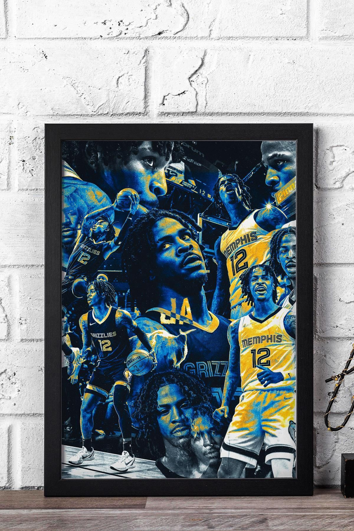 Saturn Ja Morant Çerçeveli Tablo - Basketbol NBA Posteri Tablo