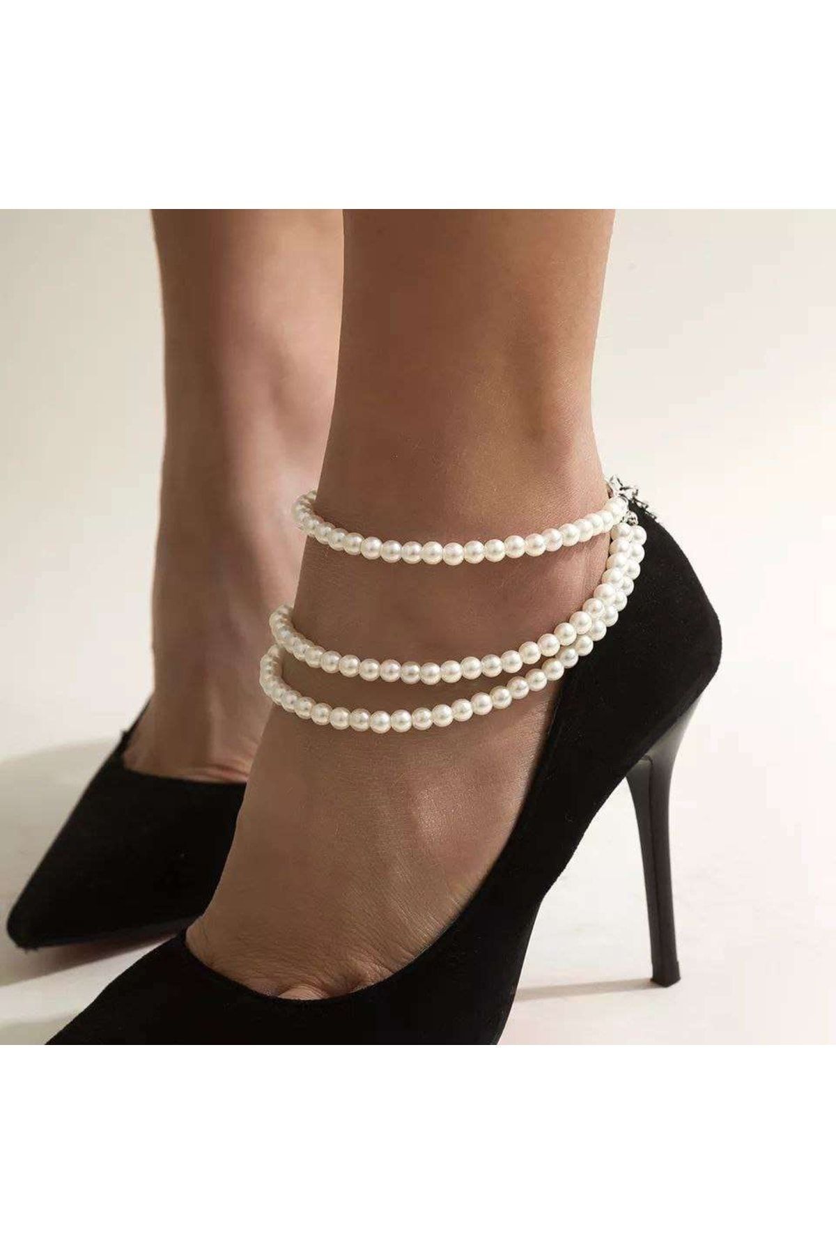 Shiklik MODA Şıklığınızı Tamamlayacak İncili Zincir Halhal