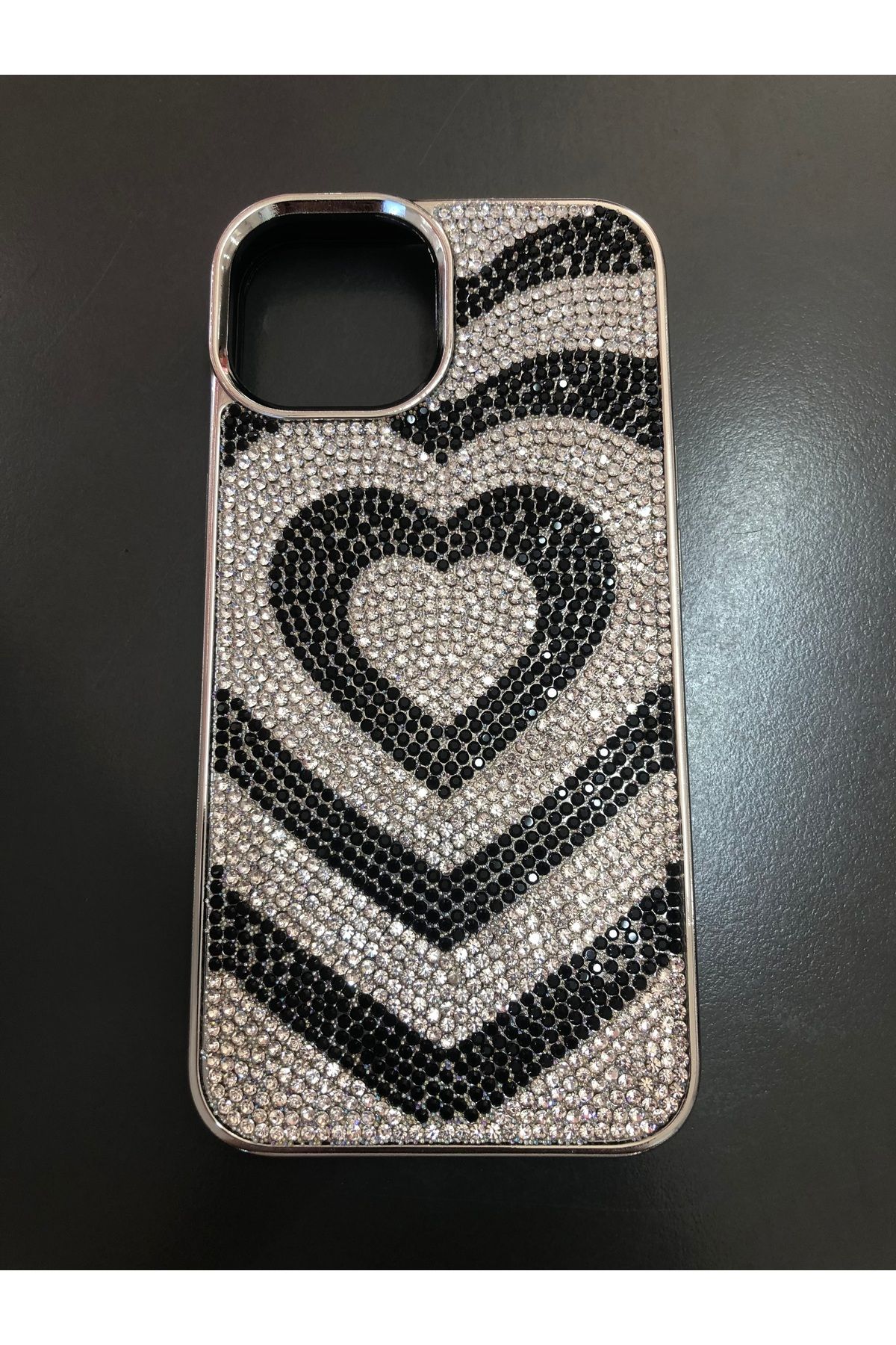 BENLIKA İphone 13 Desenli Taşlı Telefon Kılıfı